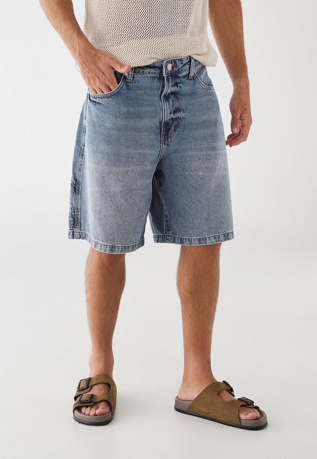 Bermuda Masculina Colcci Jeans Azul Médio