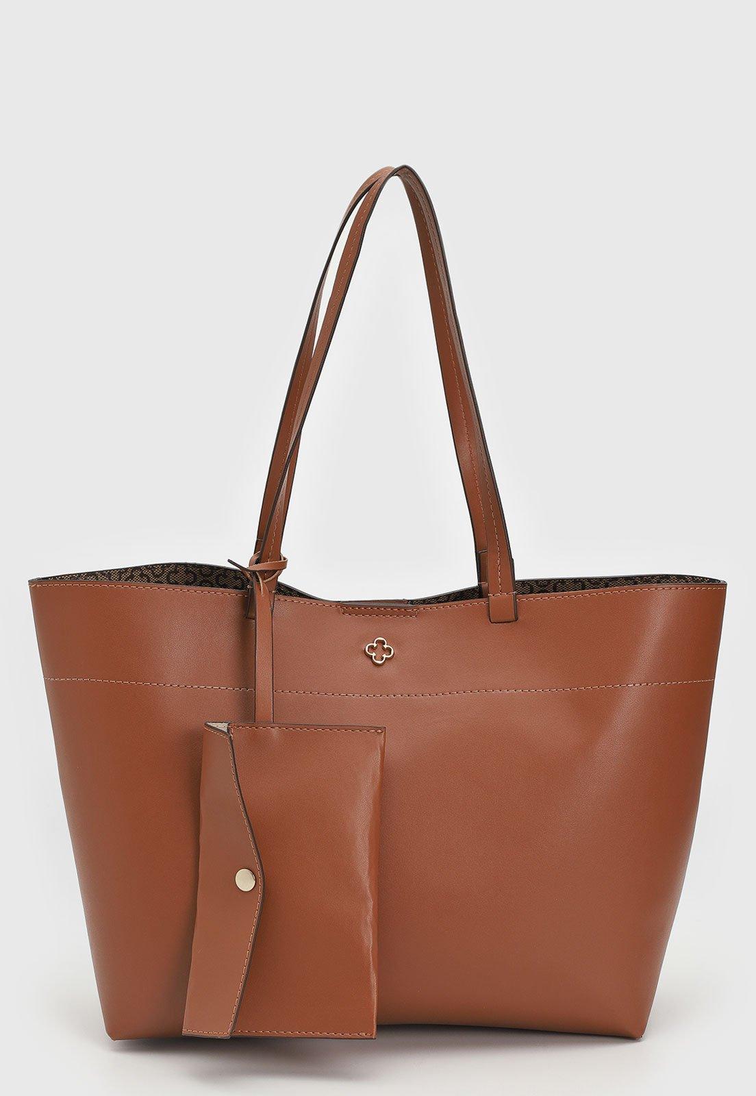 Bolsa Feminina Capodarte Alça Dupla Caramelo