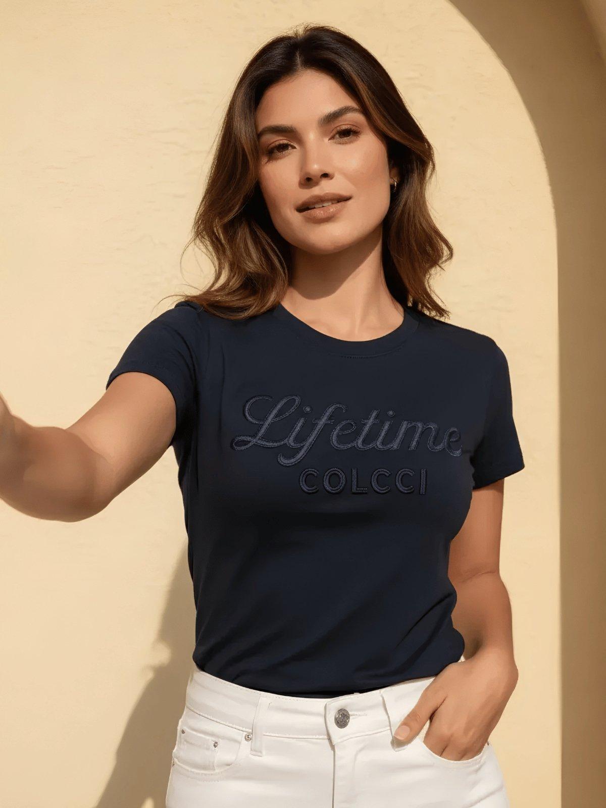 Blusa Feminina Slim Estampa Frontal Colcci