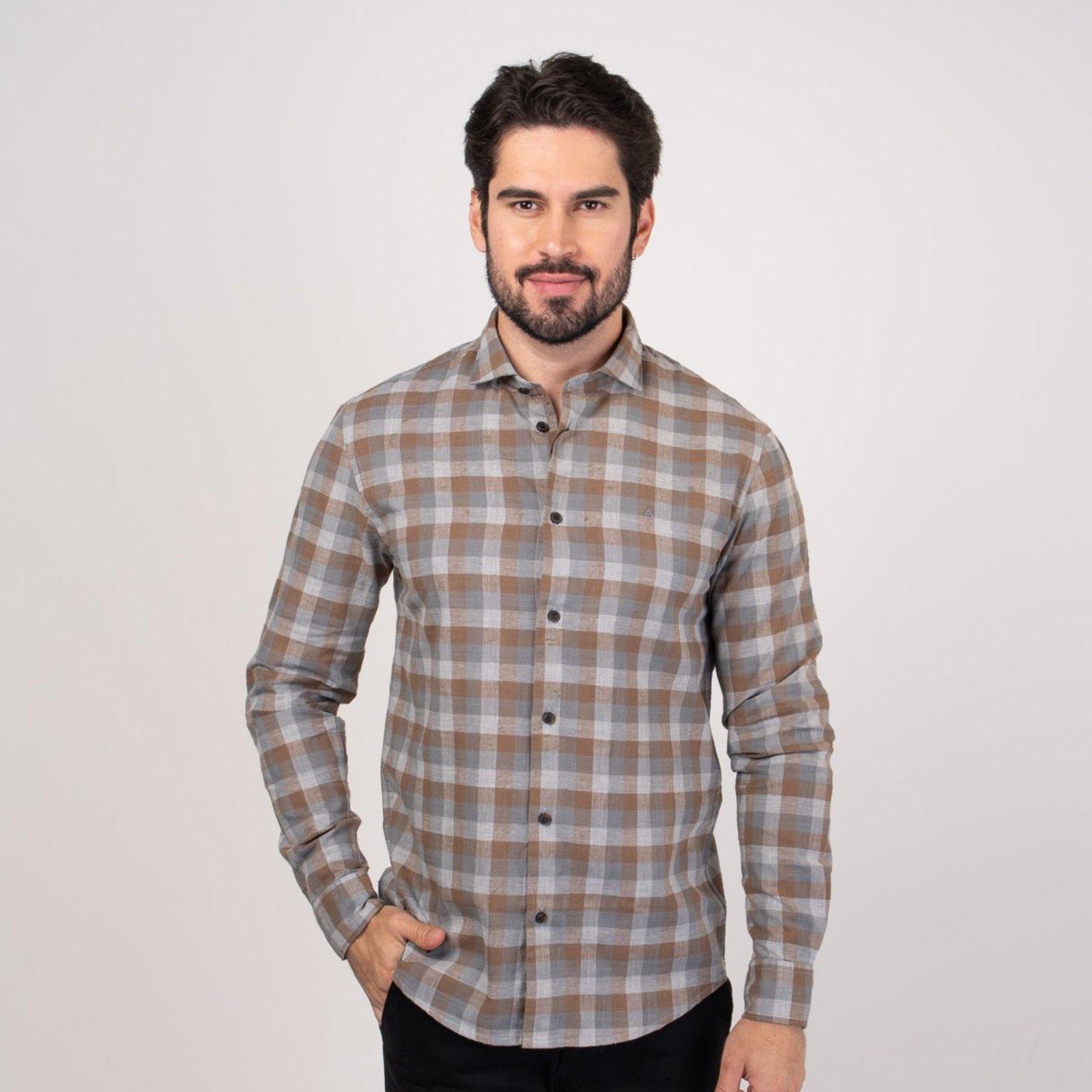 Camisa Aramis Melange Flamê Xadrez