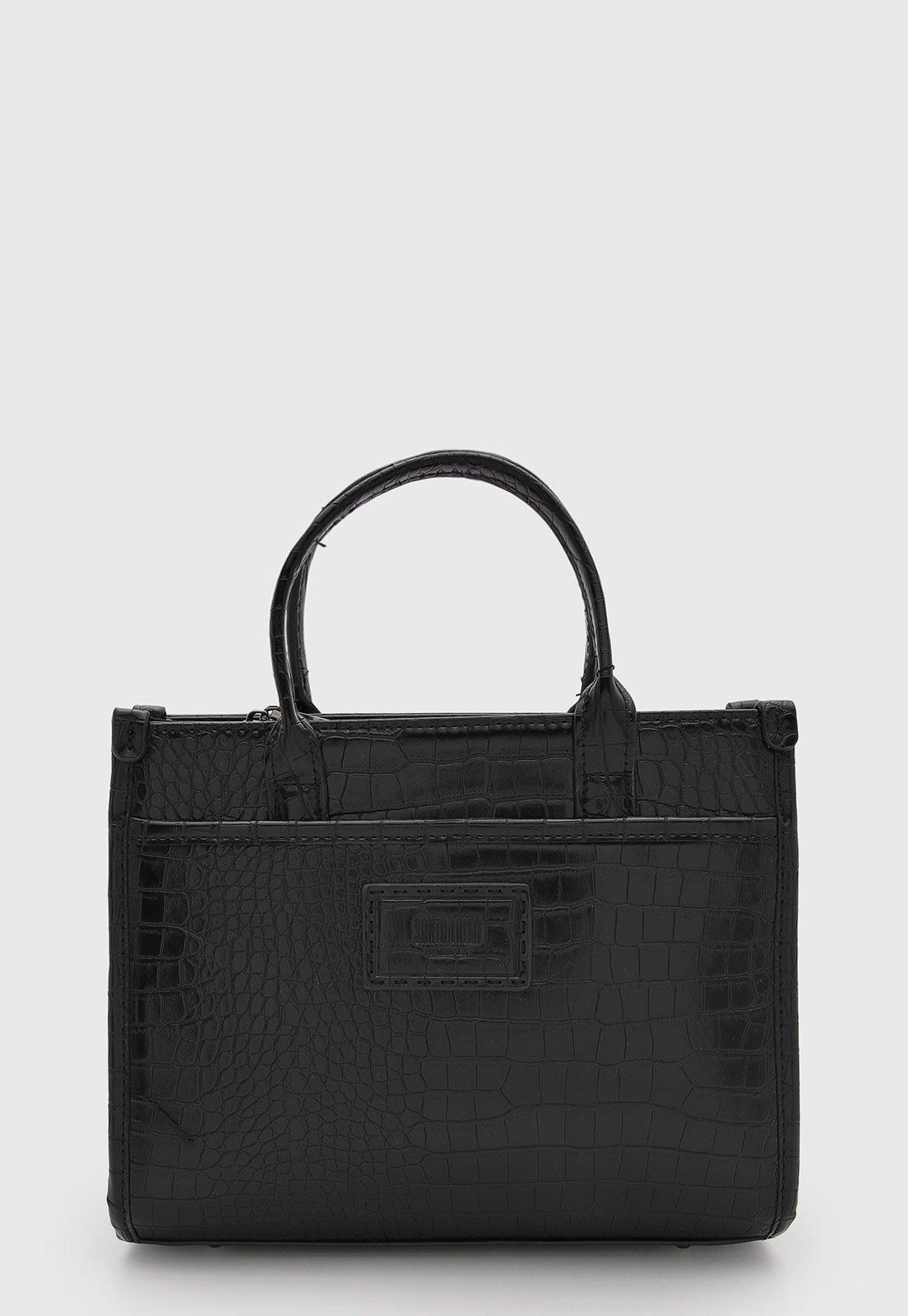 Bolsa Feminina Santa Lolla Croco Preta