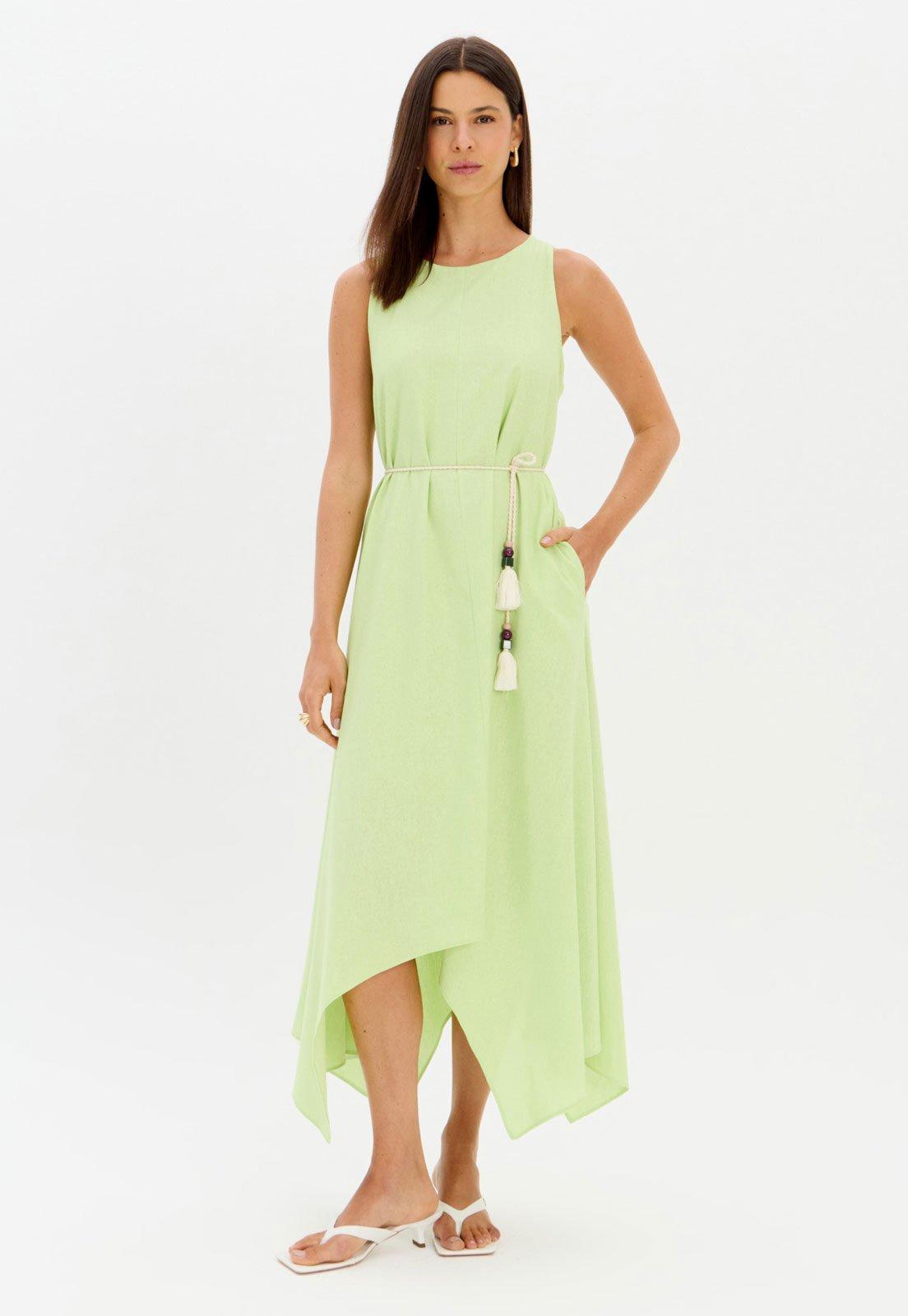 Vestido Lança Perfume Verde Claro