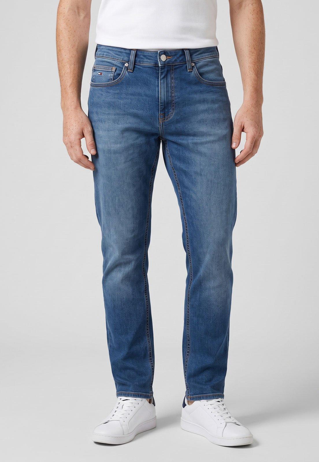 Calça Jeans Masculina Tommy Jeans Scanton Slim Azul