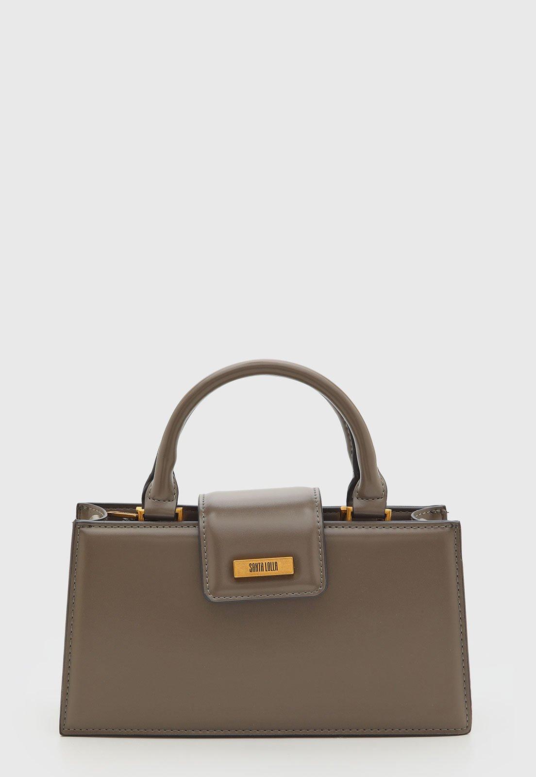 Bolsa Feminina Santa Lolla Estruturada Alça Dupla Marrom