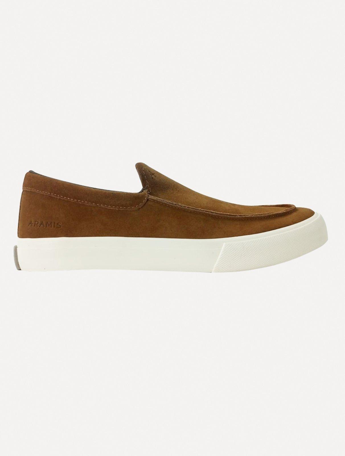 Tênis Aramis Masculino Slip On Easy Drive Suede Marrom