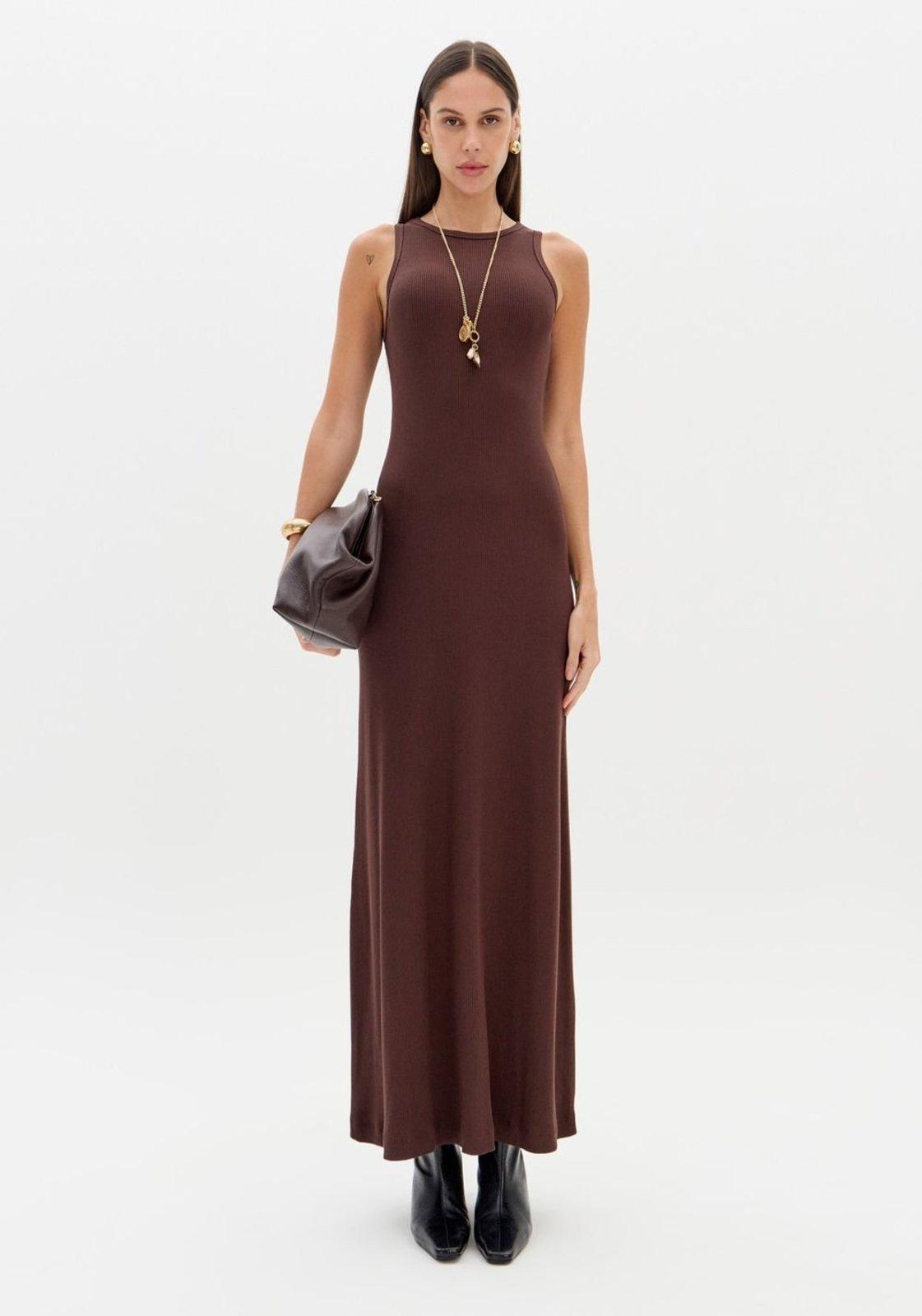 Vestido Super Midi Sem Mangas Lança Perfume