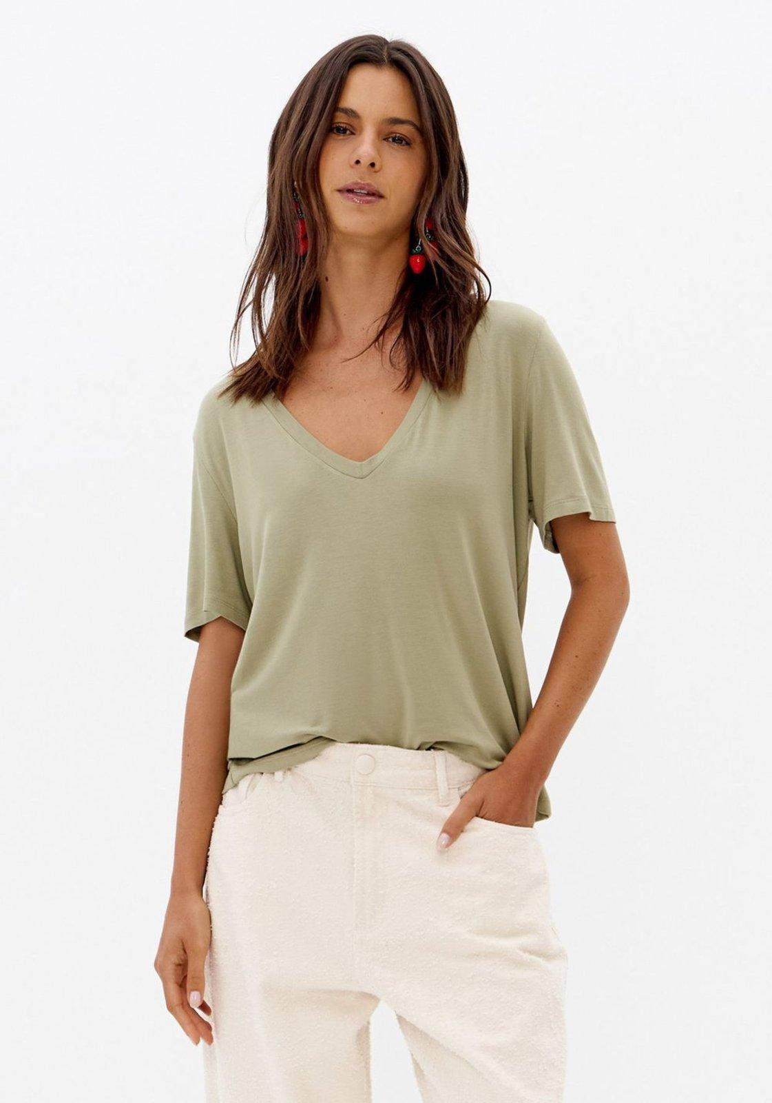 Blusa Manga Curta Malha De Viscose Lança Perfume