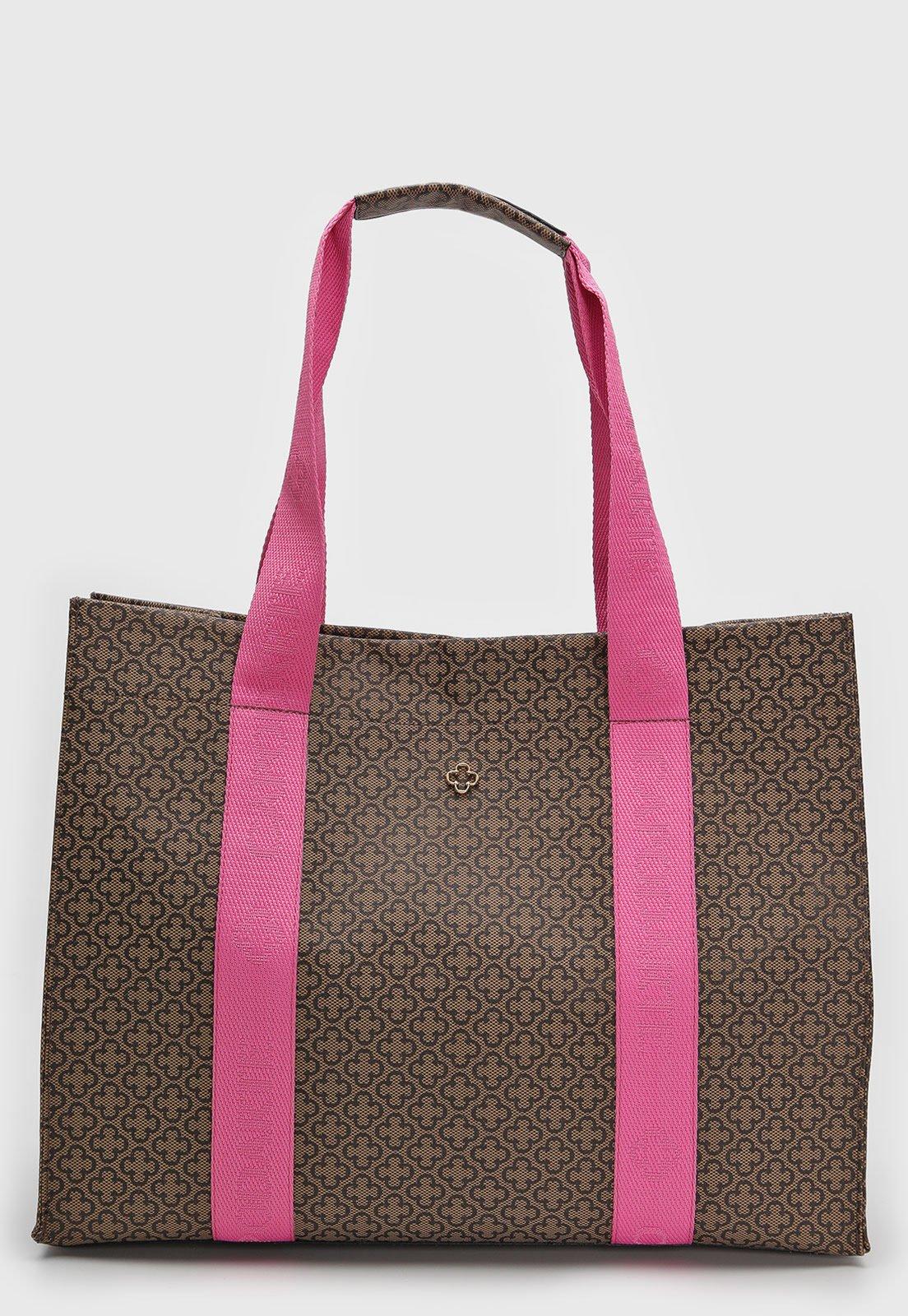 Bolsa Grande Capodarte Monograma Marrom