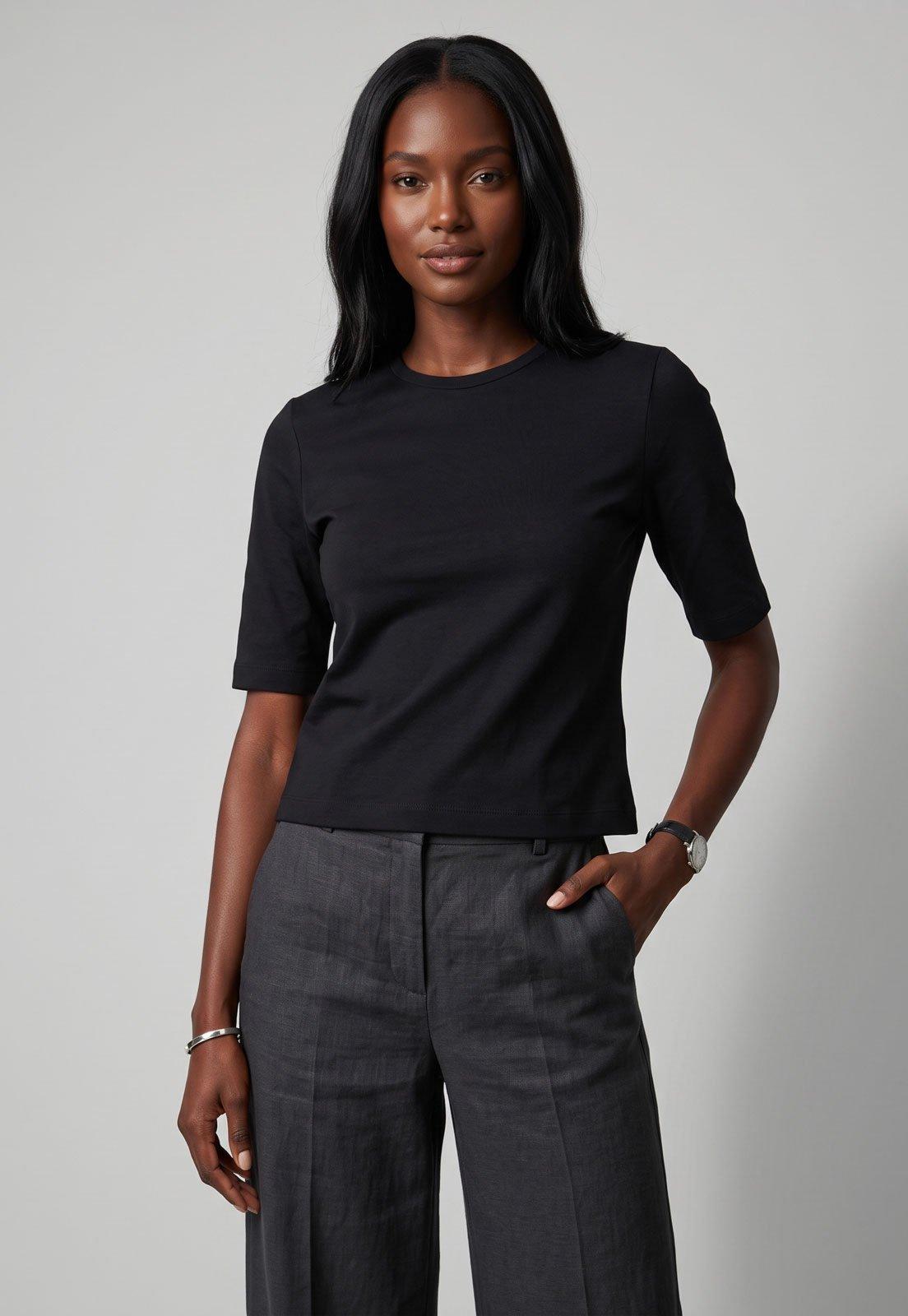 Camiseta Feminina Colcci Lisa Preta