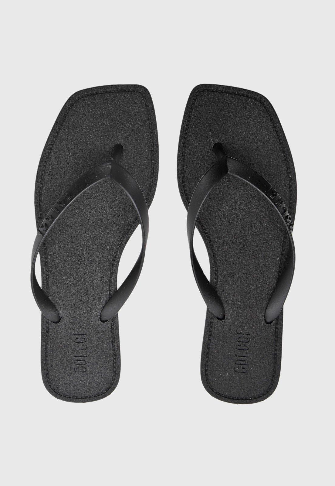 Chinelo Colcci Logo Preto
