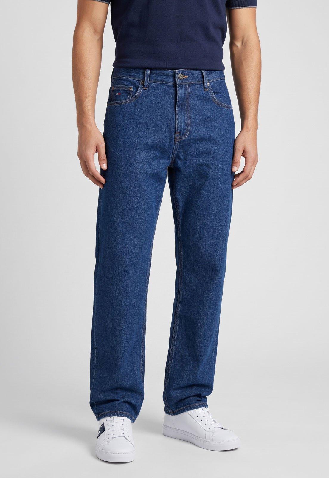 Calça Jeans Masculina Tommy Jeans Reta Jaimie RLXD Azul