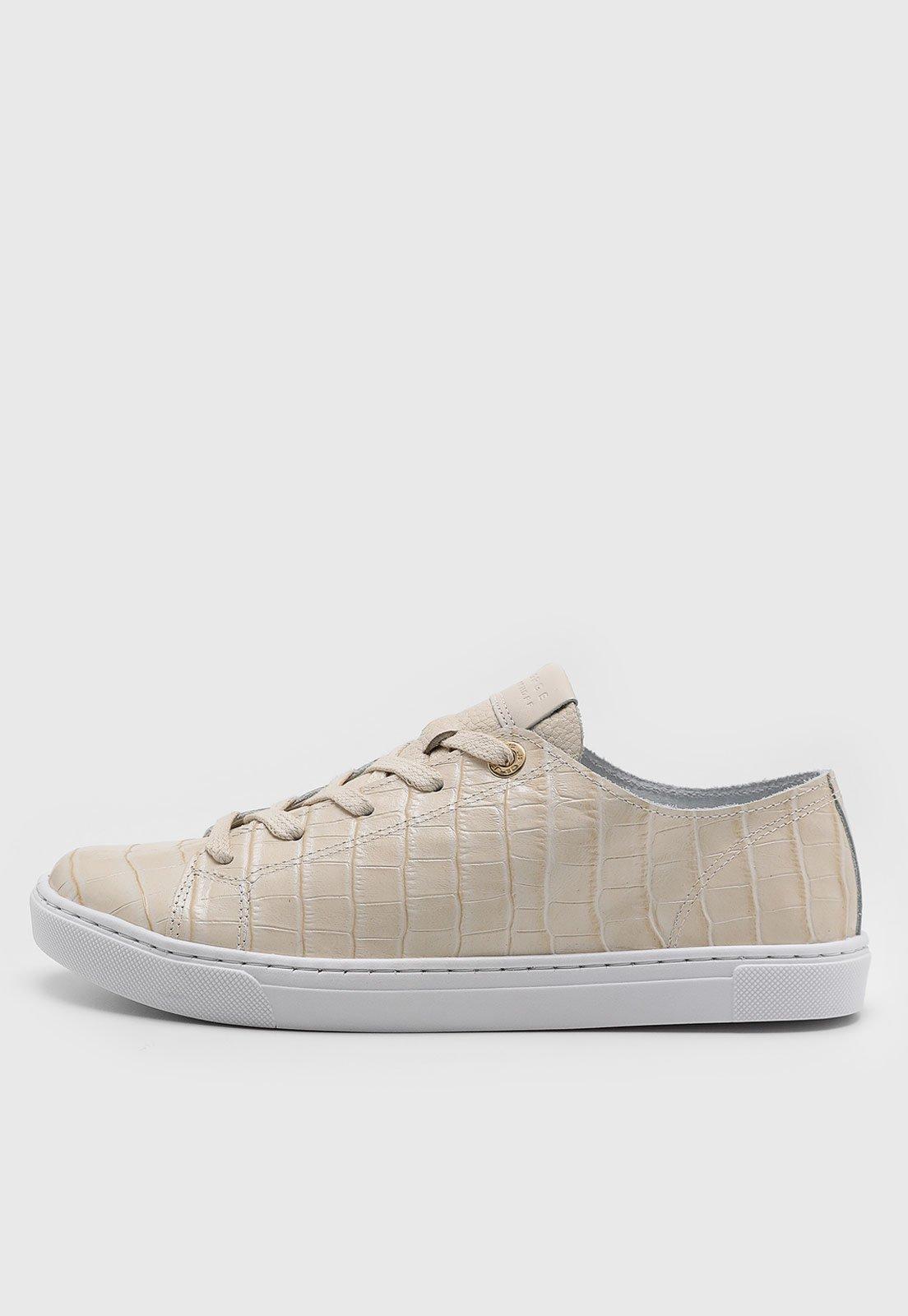Tênis Jorge Bischoff Croco Off-White