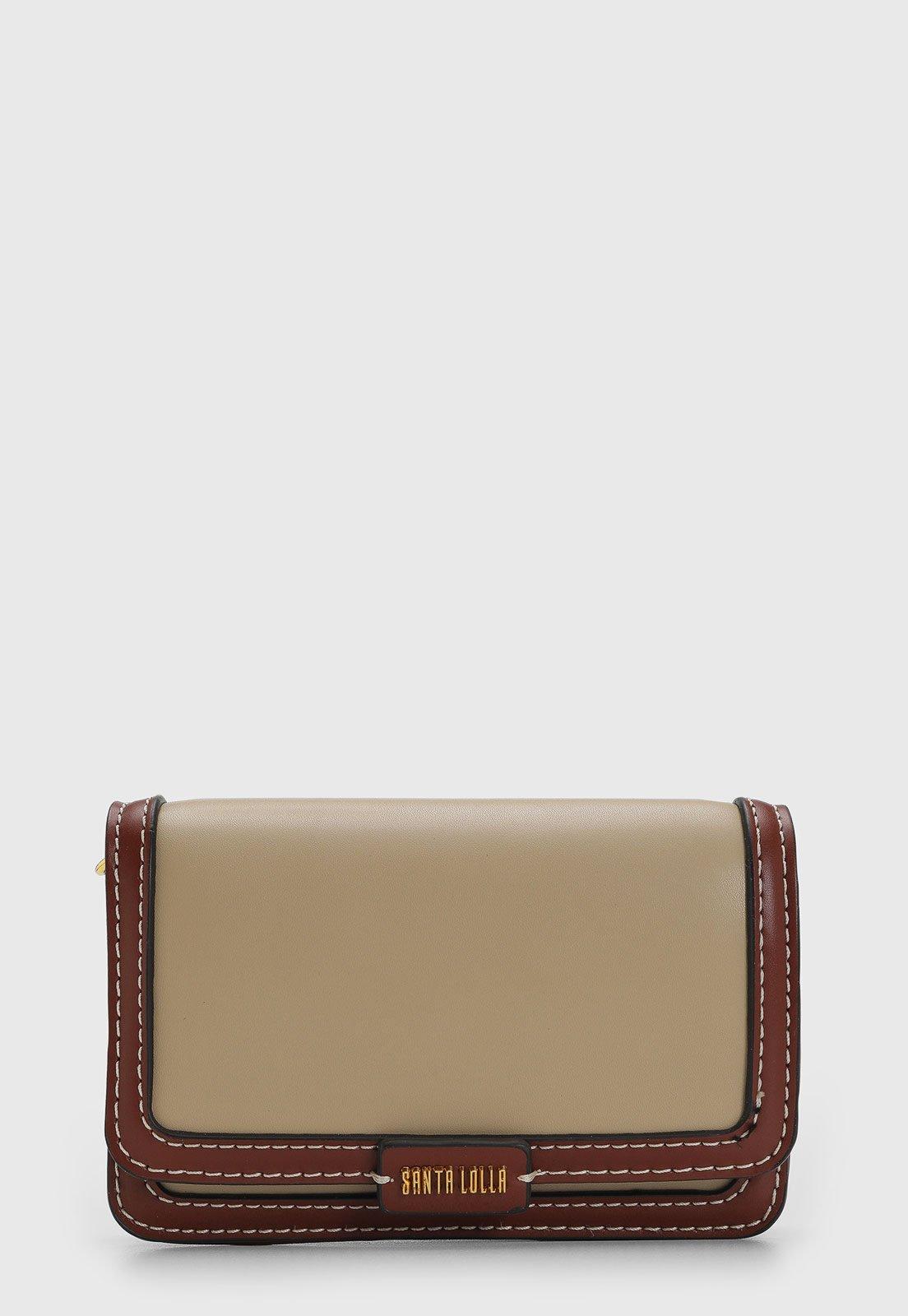 Bolsa Feminina Santa Lolla Transversal Bege