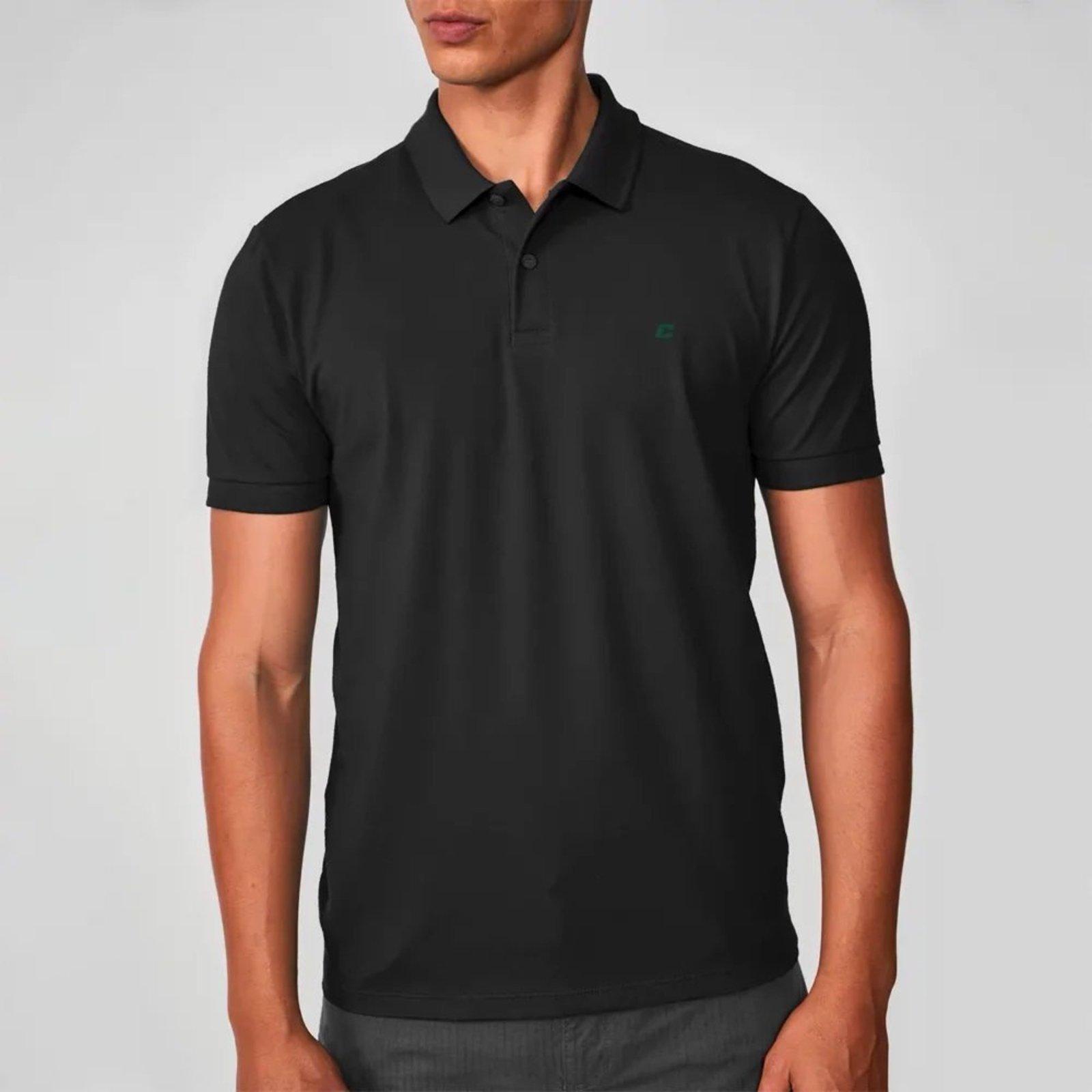 Camisa Polo Colcci Logo Pr26 Preto Masculino