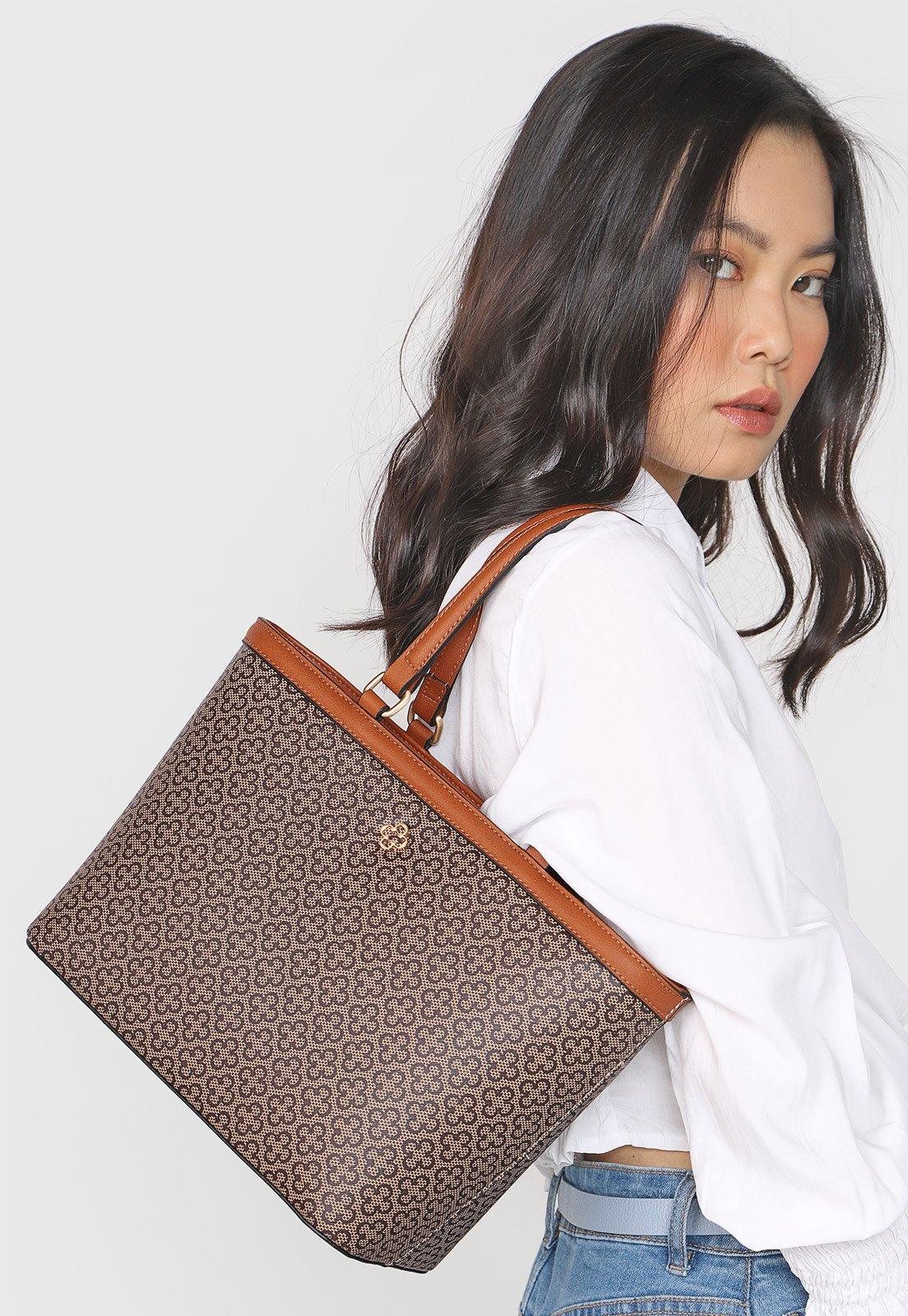 Bolsa Capodarte Monograma Bege