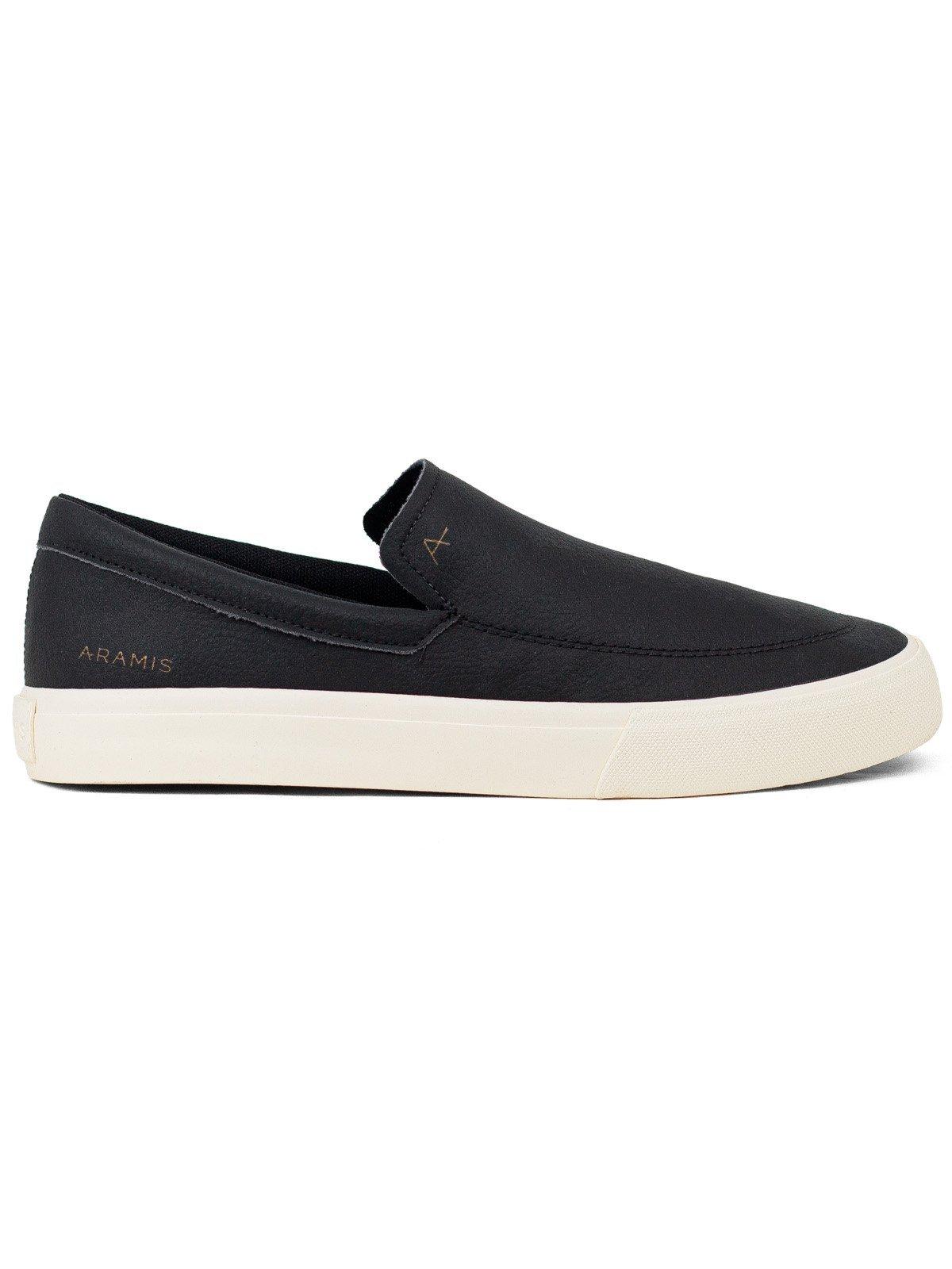 Tênis Masculino Aramis Slip On Casual Dockside Town Confortável Calce Fácil Preto
