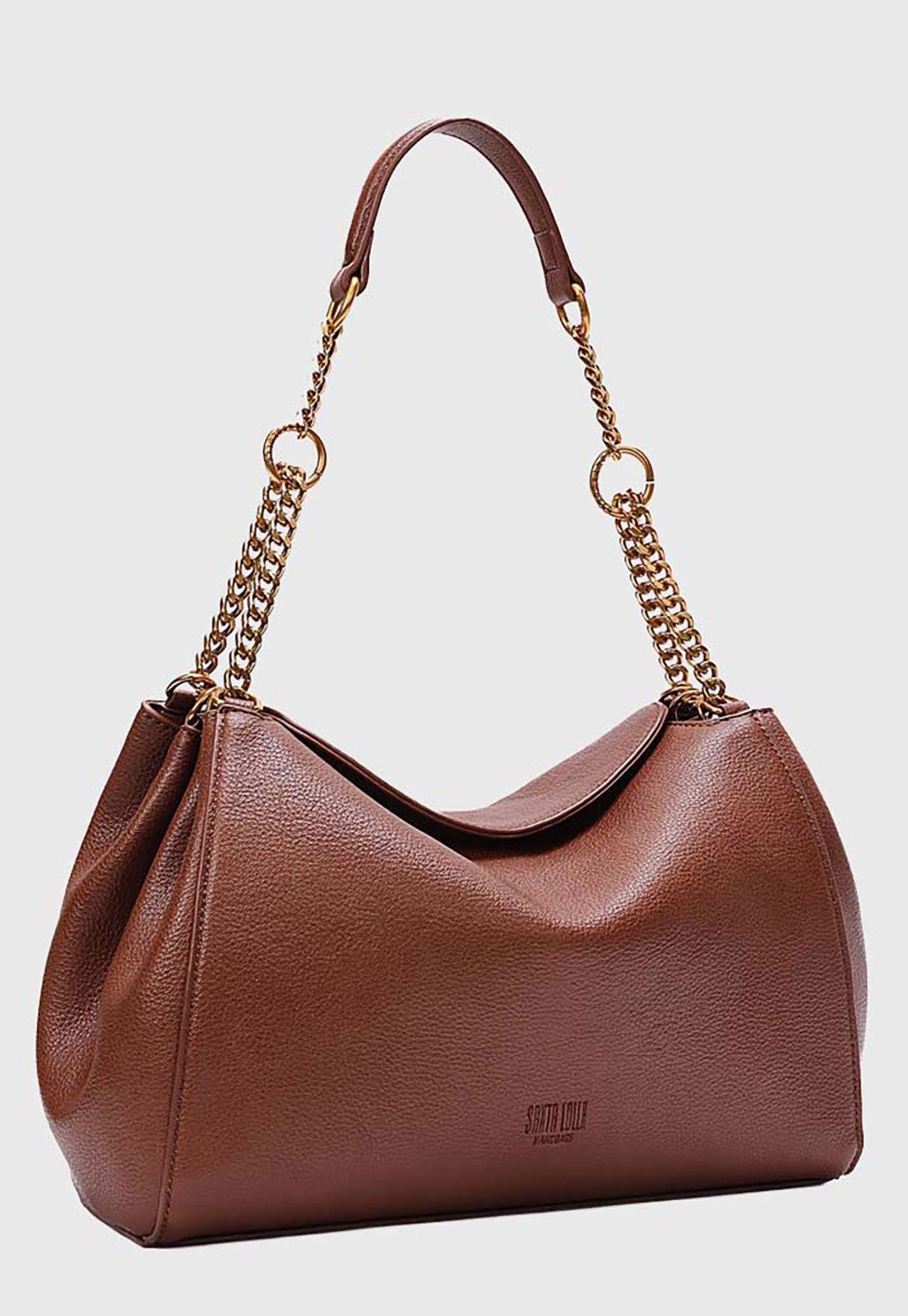 Bolsa Feminina Santa Lolla Corrente Marrom