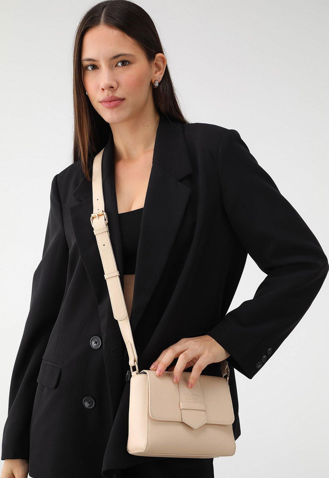 Bolsa Feminina Colcci Texturizada Off White
