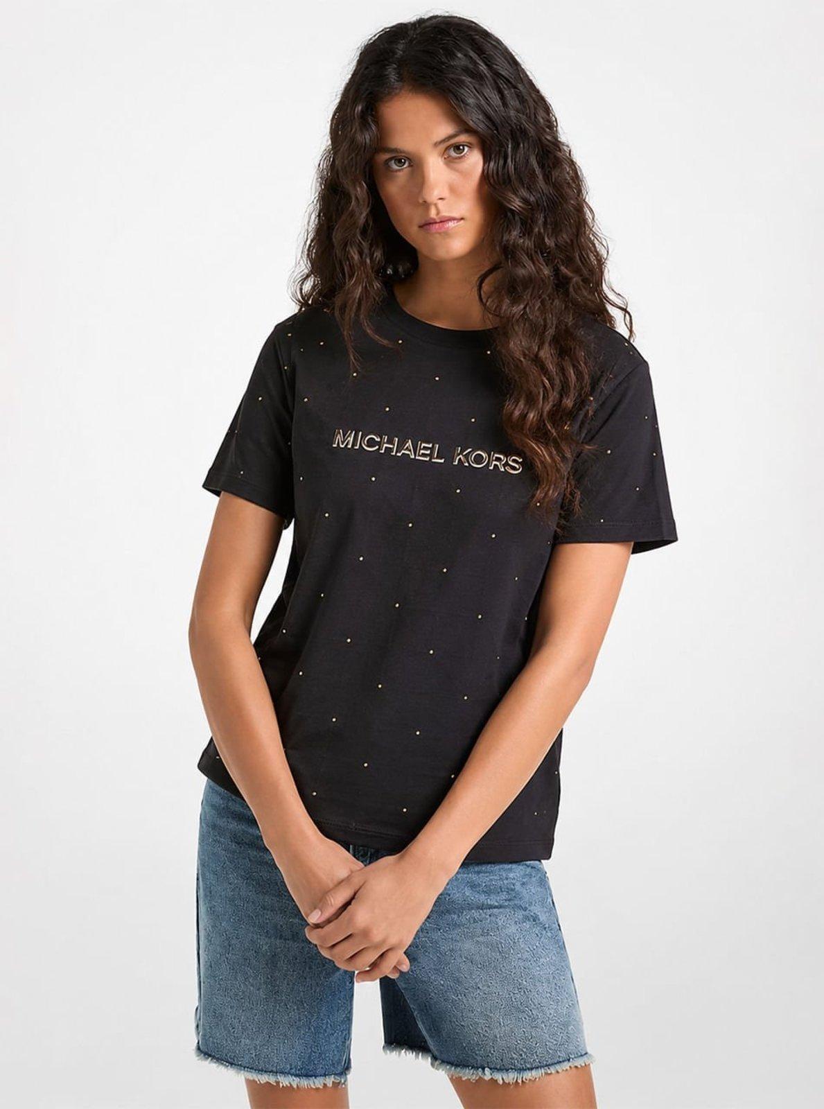 Camiseta Mk Com Studs MT6524Y97J001