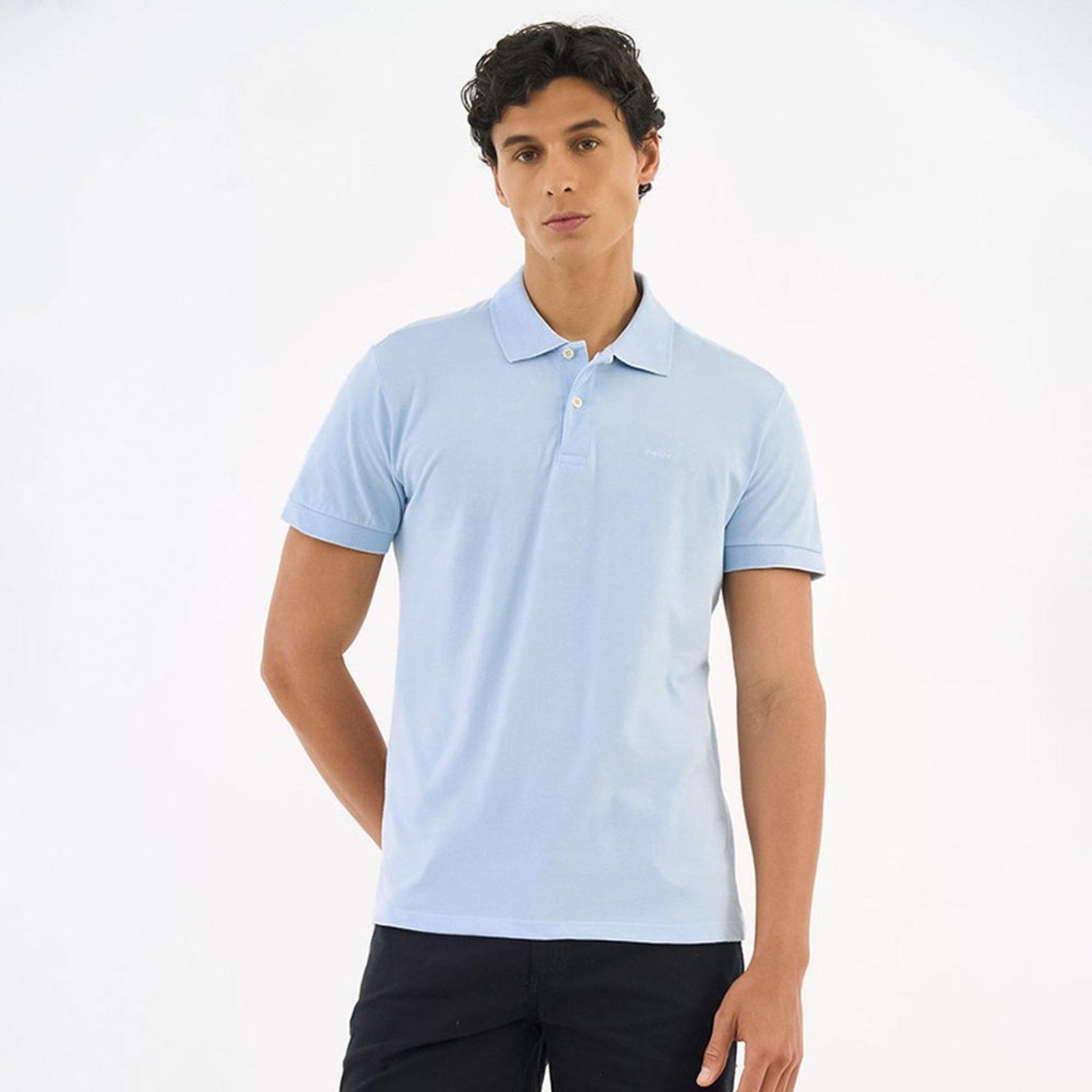 Camisa Polo Colcci Piquet Basic In26 Azul Masculino