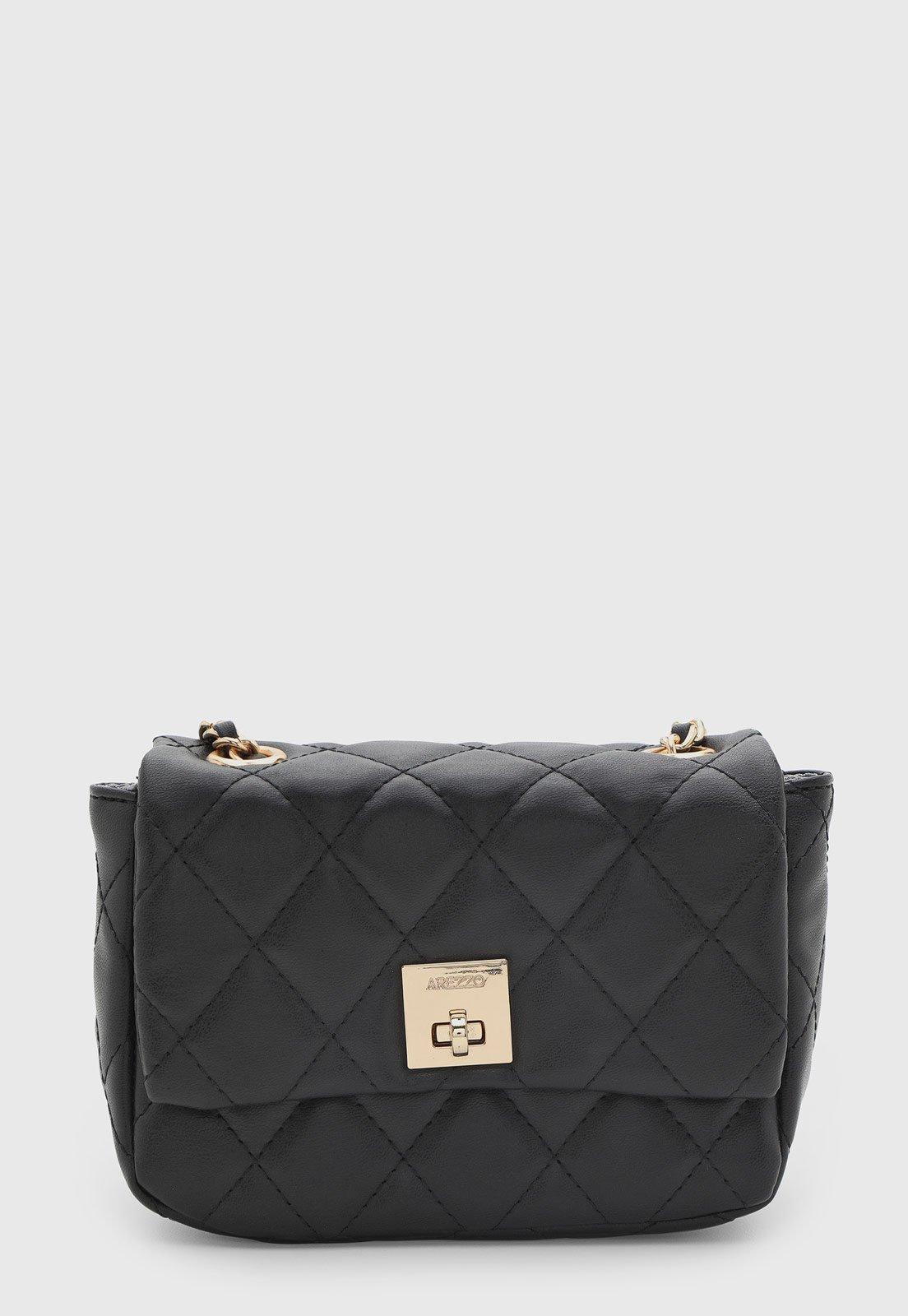 Bolsa Feminina Arezzo Matelassê Preta