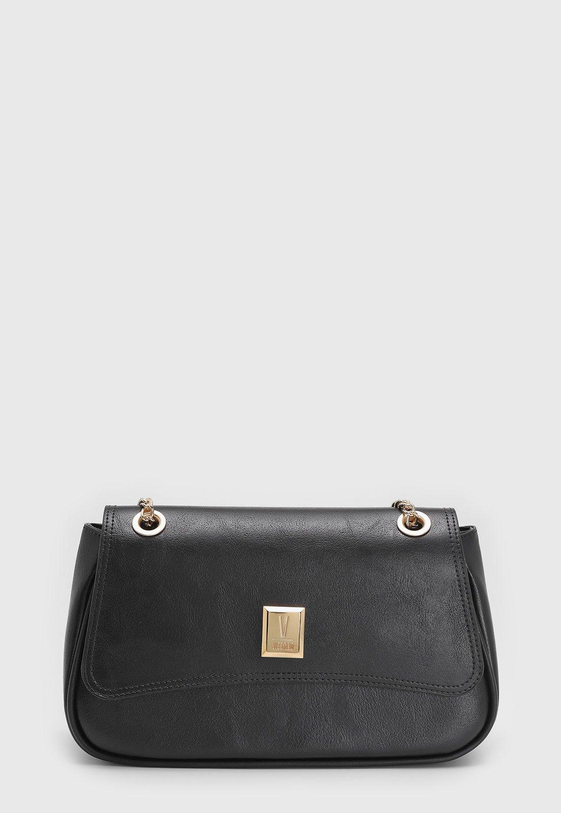 Bolsa Feminina Vizzano Alça Corrente Preta