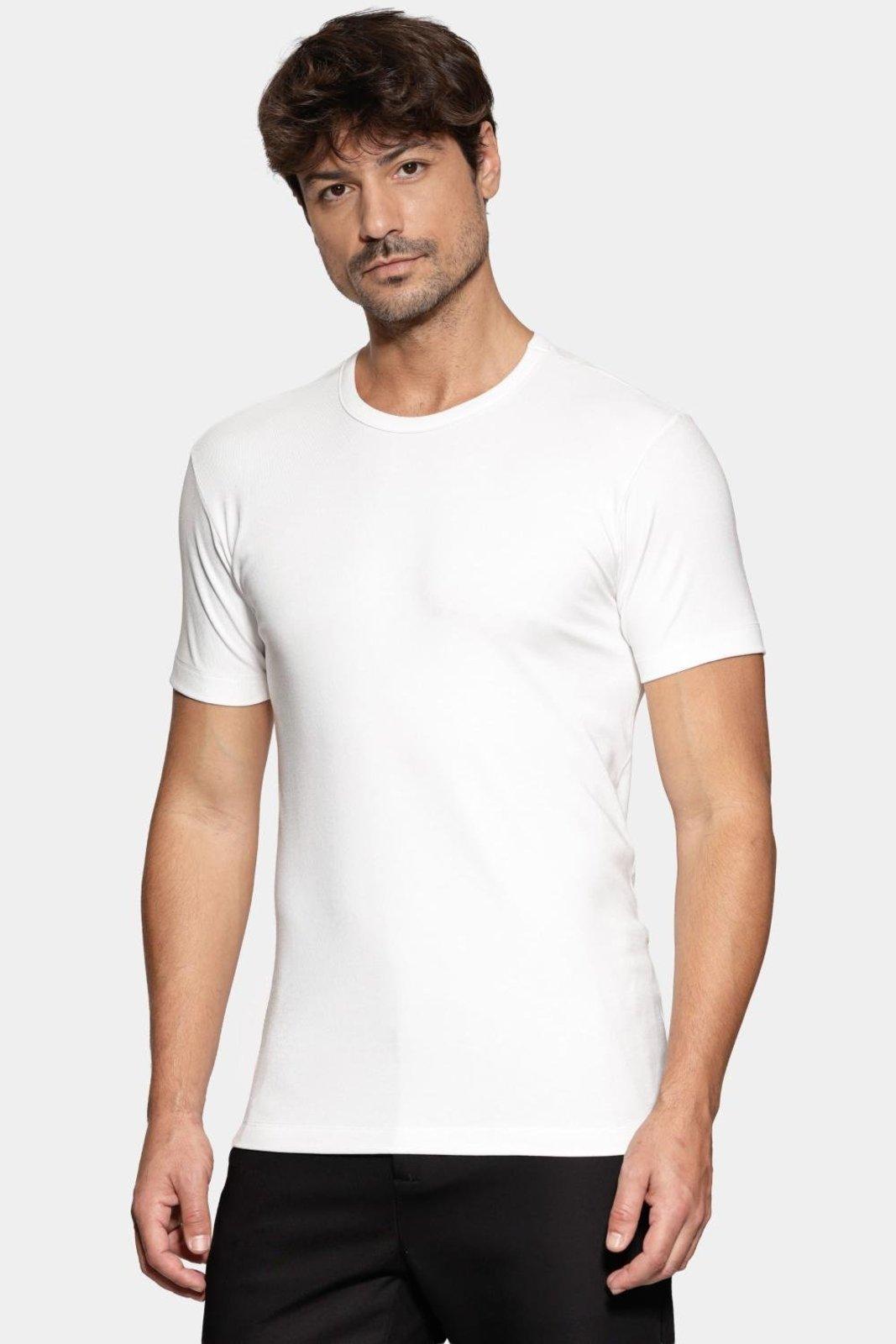 Camiseta Aramis Manga Curta Slim Básica Off White