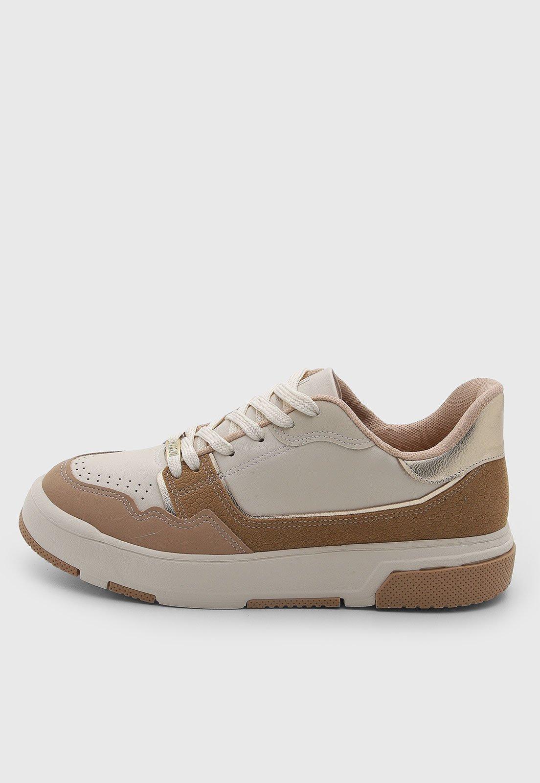 Tênis Feminino Vizzano Casual Detalhe Off-White