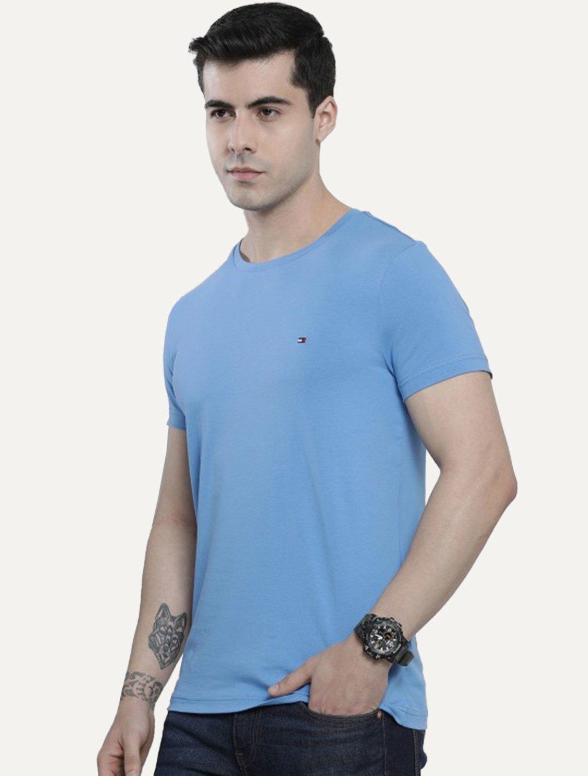 Camiseta Tommy Hilfiger Masculina Essential Cotton Azul