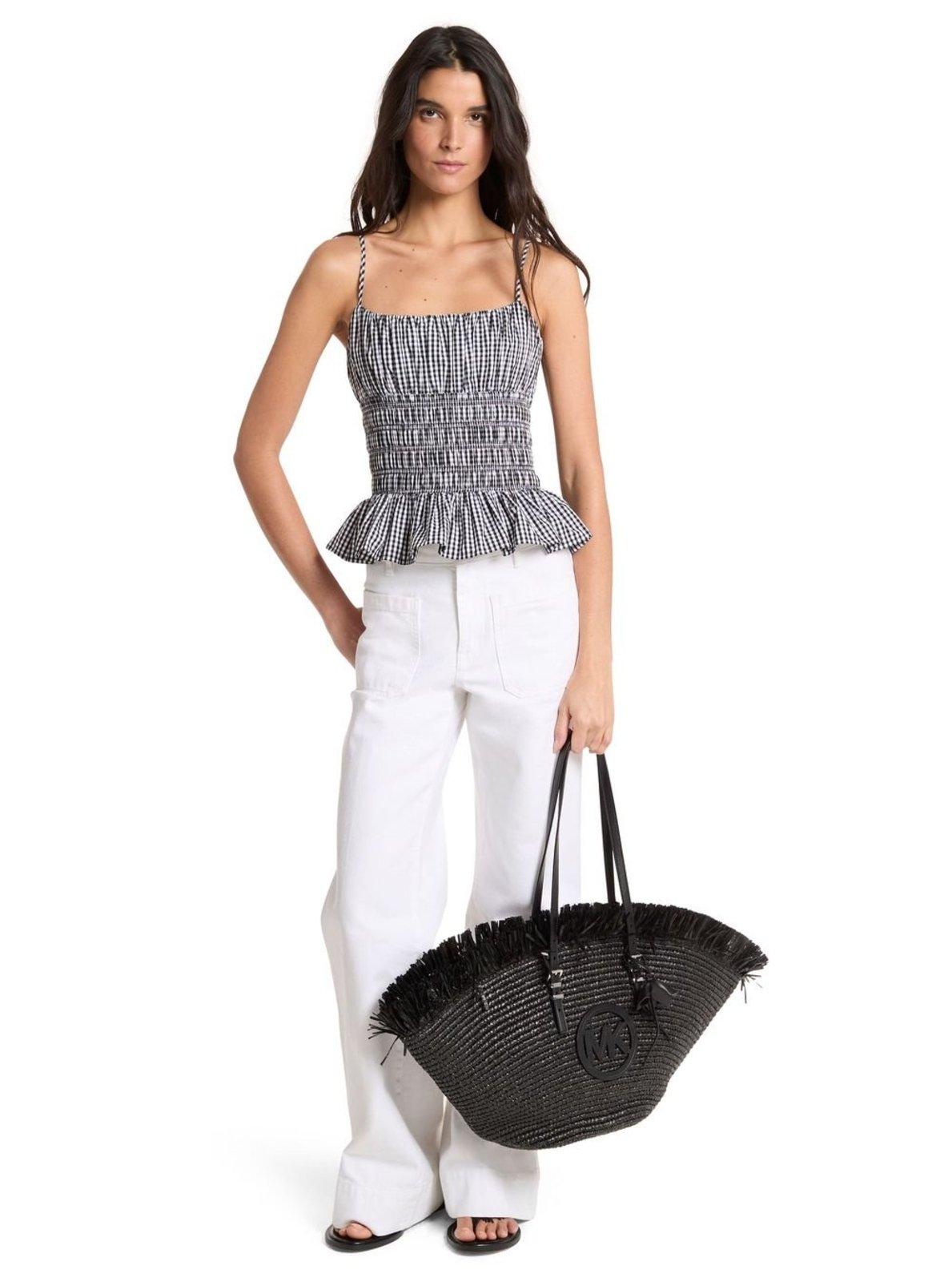 Blusa Gingham Em Algodão MS640ZXKQP048