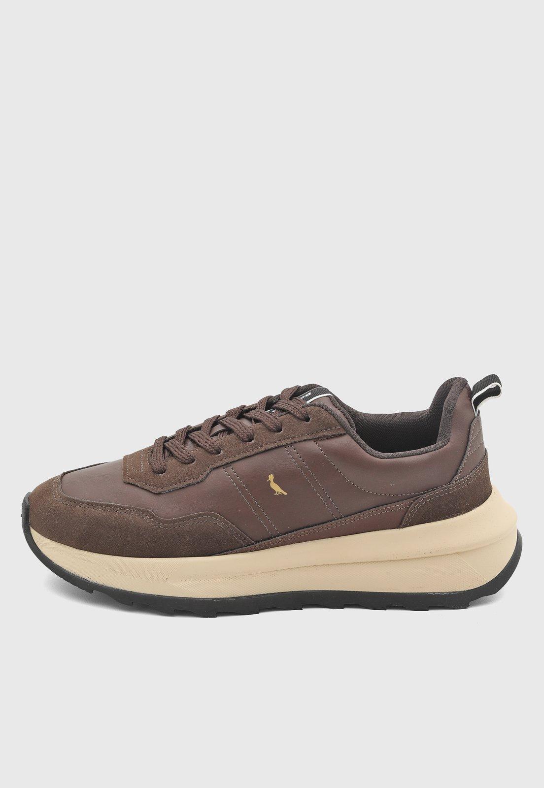 Tênis Masculino Reserva Casual Marrom