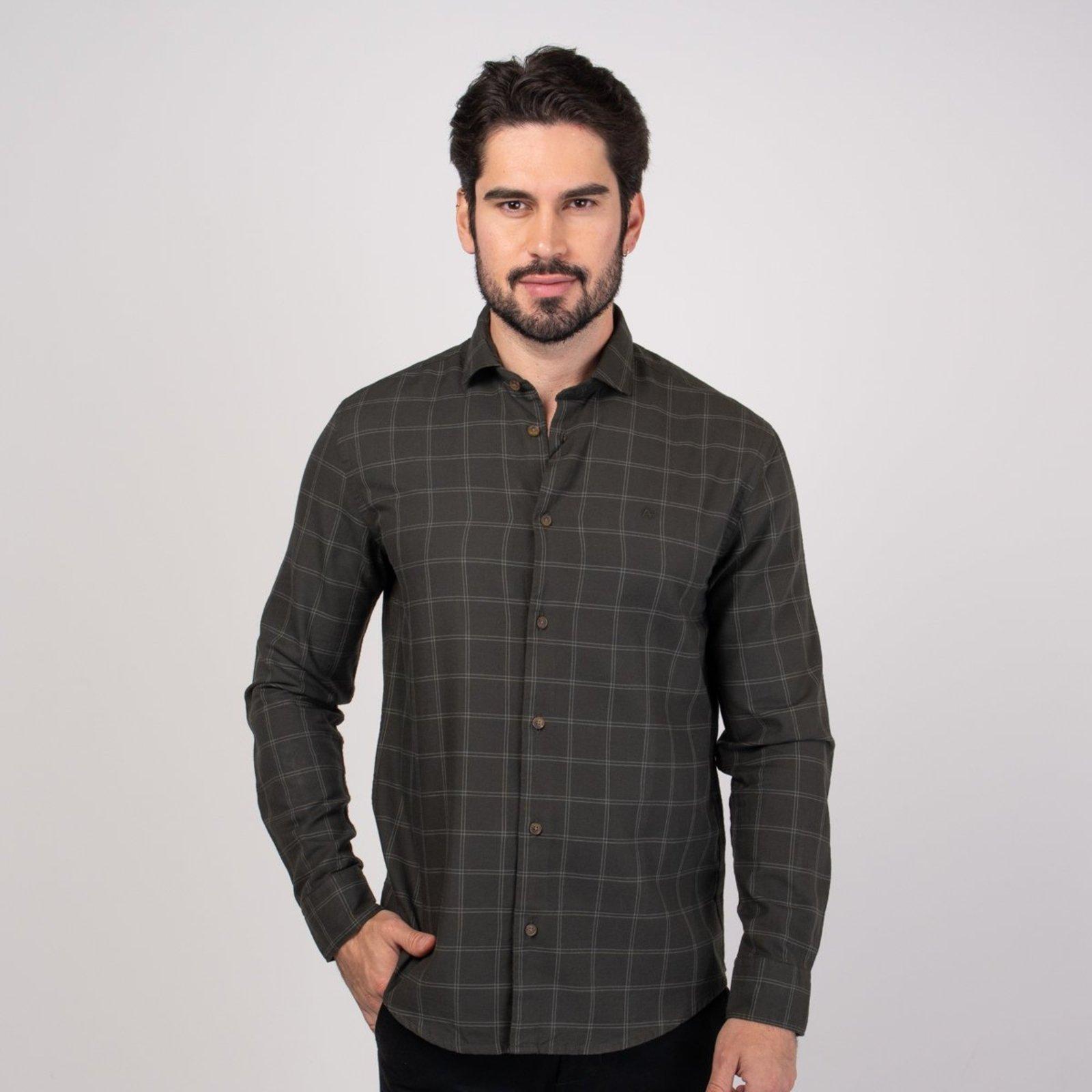 Camisa Aramis Xadrez Médio Verde Escuro