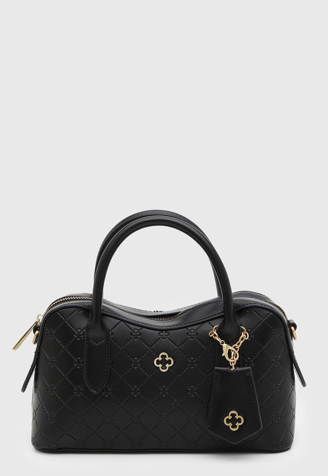 Bolsa Feminina Capodarte Média Alça Dupla Preta