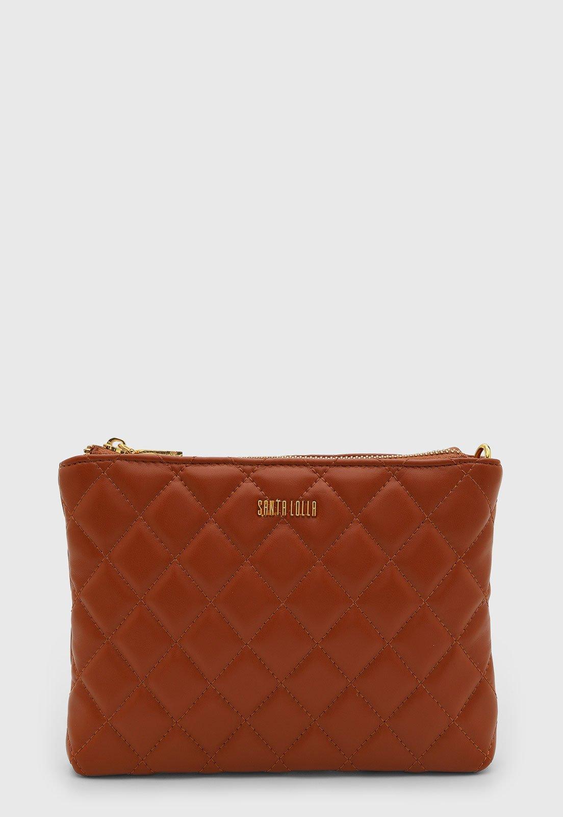 Bolsa Santa Lolla Matelassê Marrom