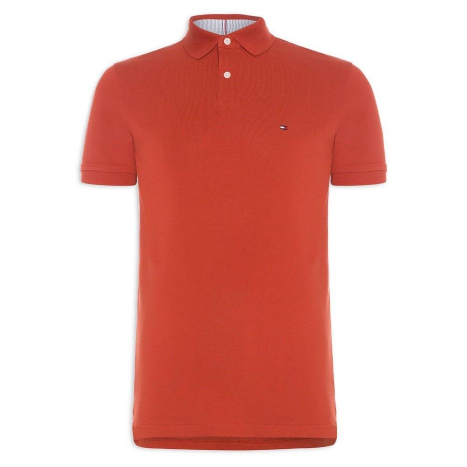 Camiseta Gola Polo Tommy Hilfiger Im 1985 Regular Laranja