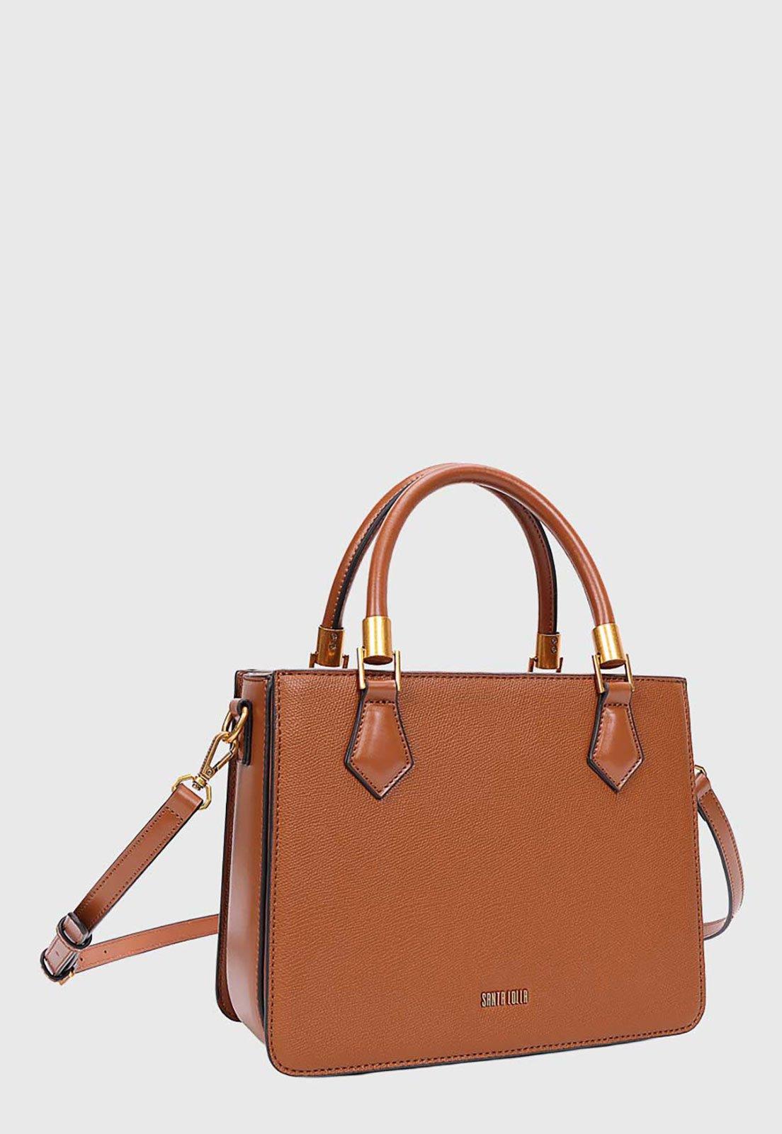 Bolsa Feminina Santa Lolla Estruturada Caramelo