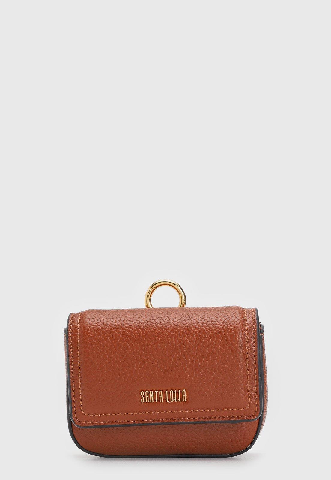 Chaveiro Feminino Santa Lolla Mini Bolsa Marrom