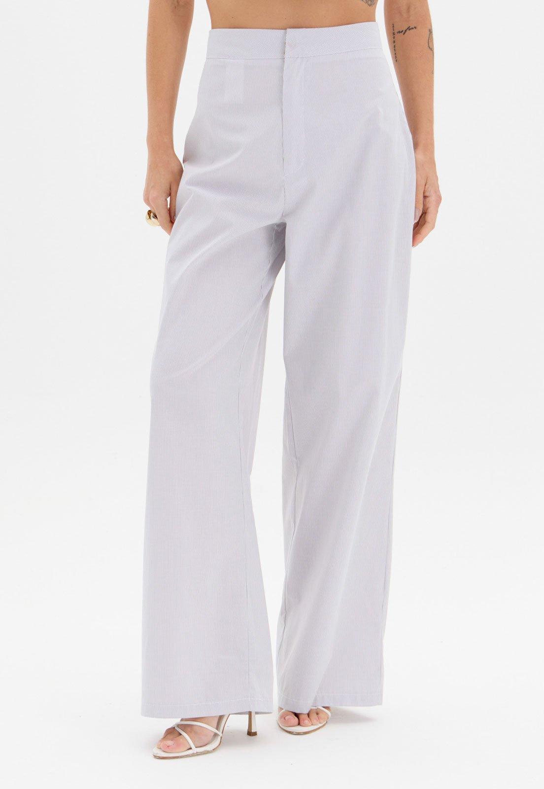 Calça Feminina Lança Perfume Wide Leg Off-White