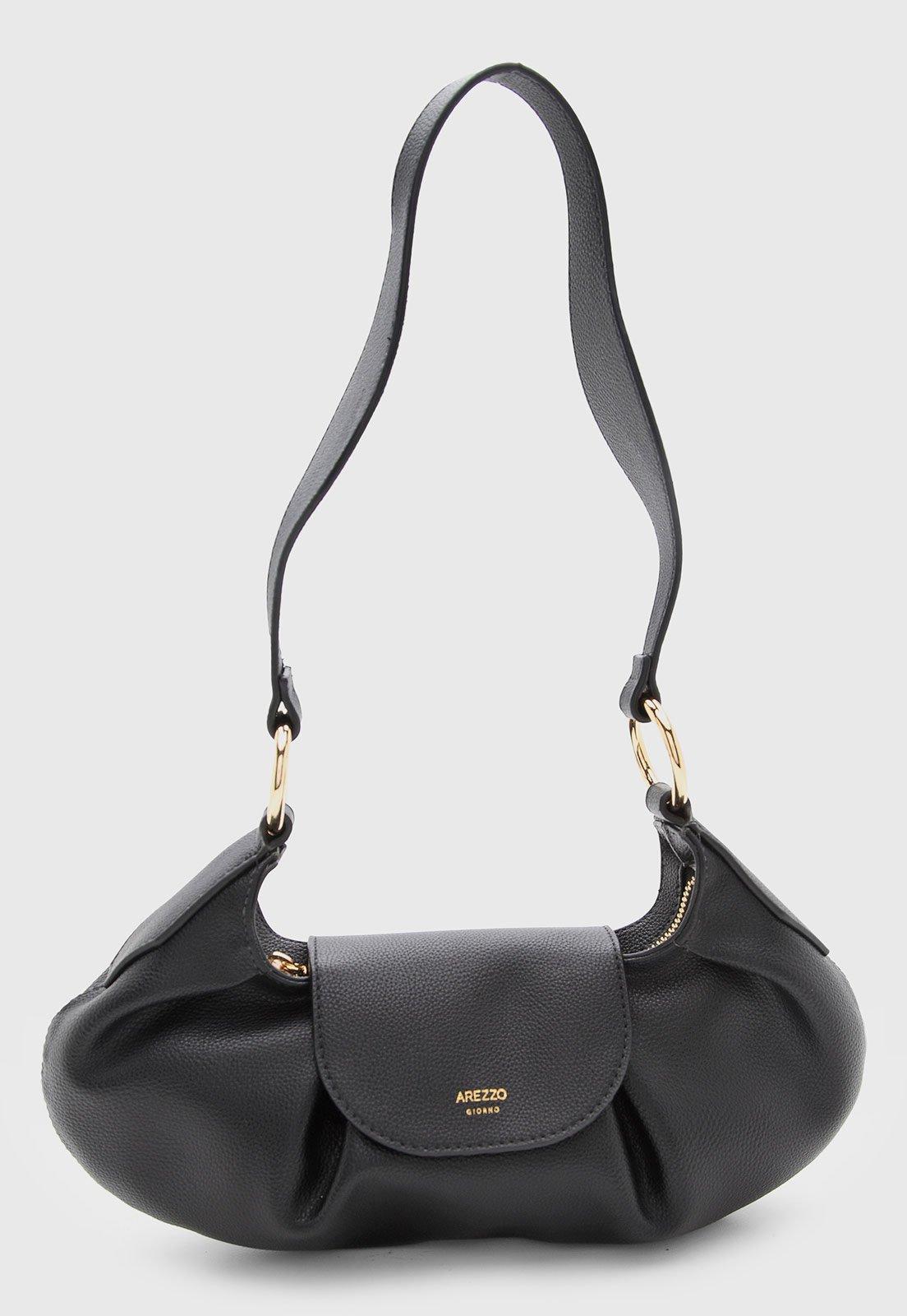Bolsa Feminina Arezzo Estruturada Alça Média Preta