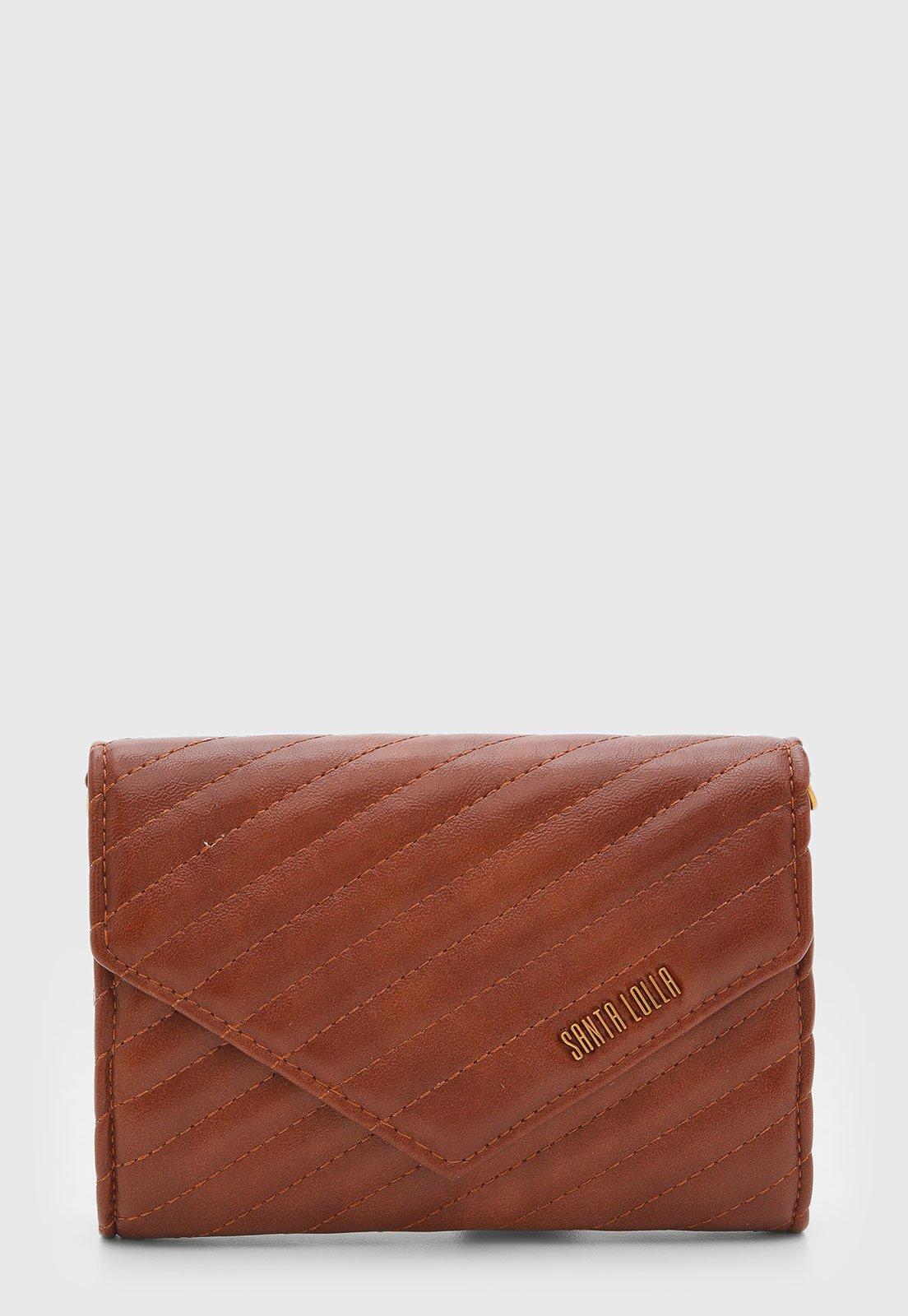 Bolsa Feminina Santa Lolla Matelassê Marrom