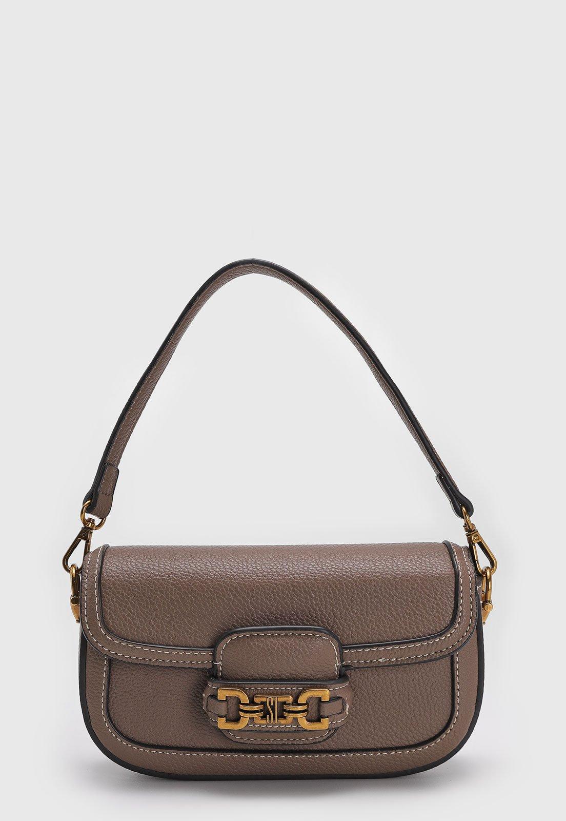 Bolsa Média Santa Lolla Alça Corrente Marrom