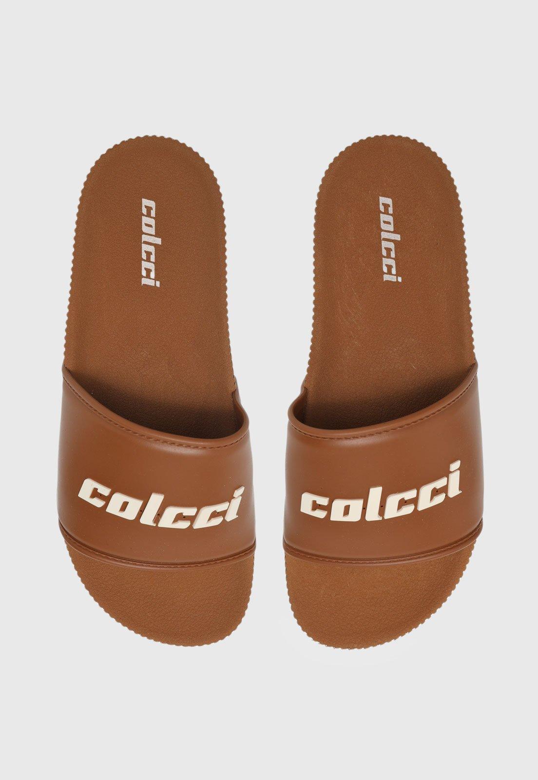 Chinelo Slide Feminino Colcci Marrom