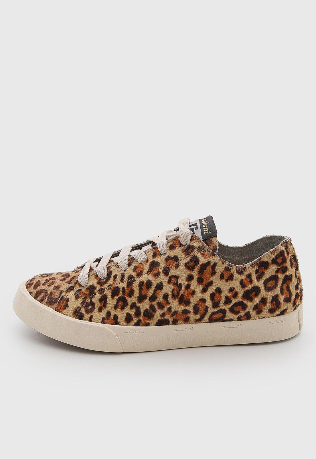 Tênis Feminino Colcci Animal Print Onça Bege