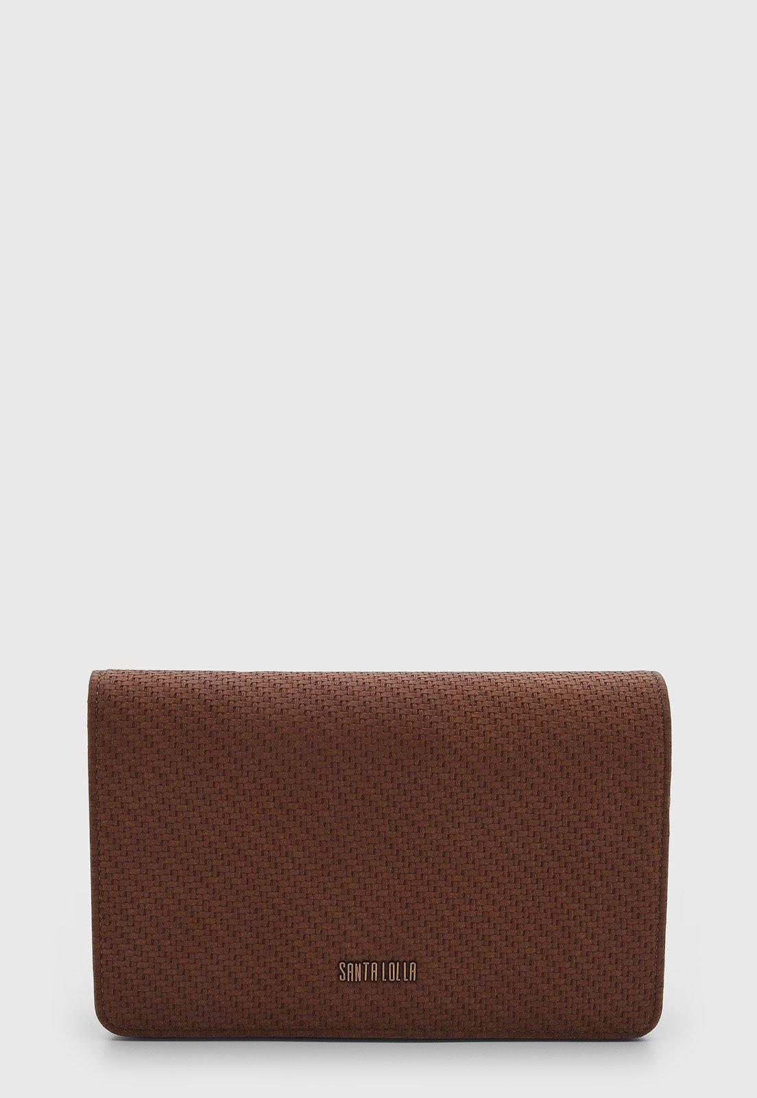 Bolsa Feminina Santa Lolla Texturizada Marrom