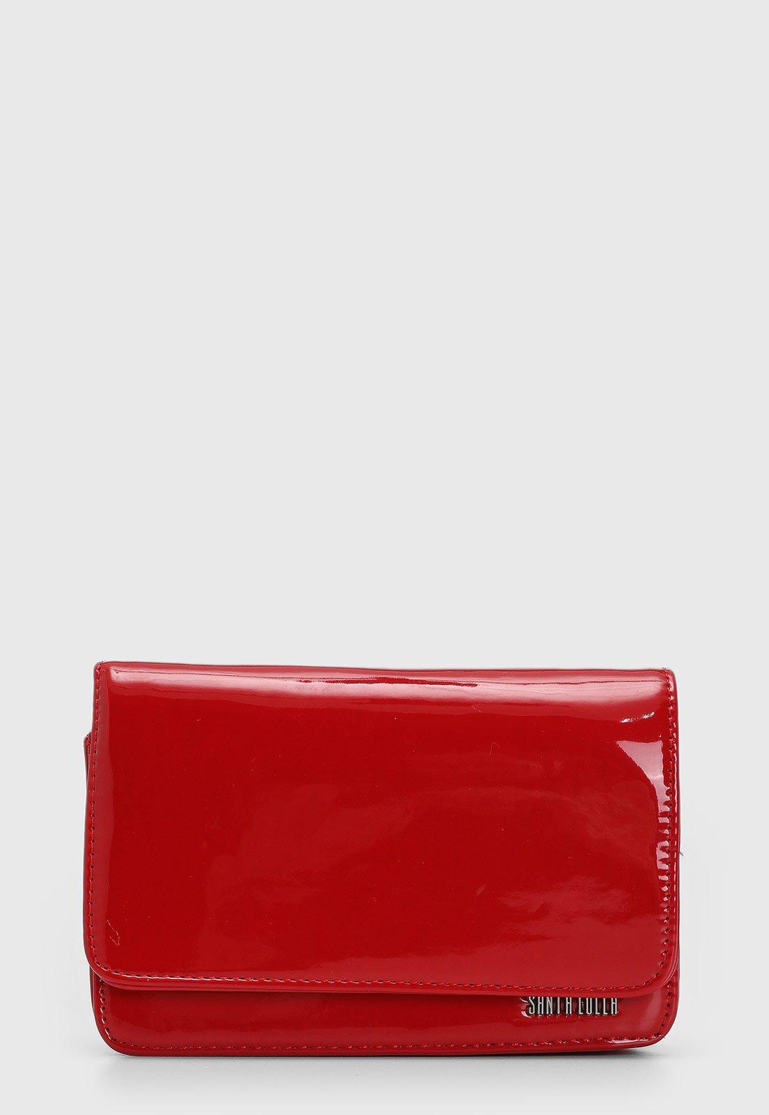 Bolsa Transversal Santa Lolla Alça Corrente Vermelha