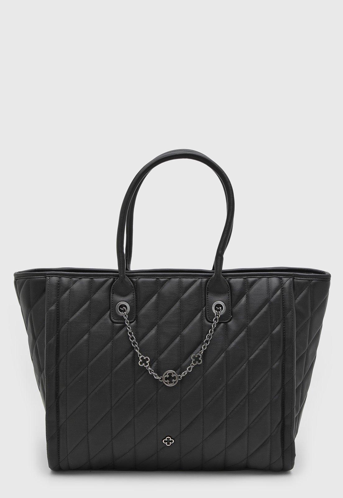 Bolsa Feminina Capodarte Tote Matelassê Preta