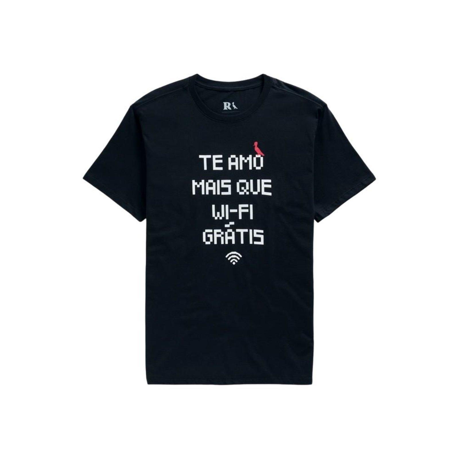 Camiseta Te Amo Mais Que Wi Fi Reserva Preto
