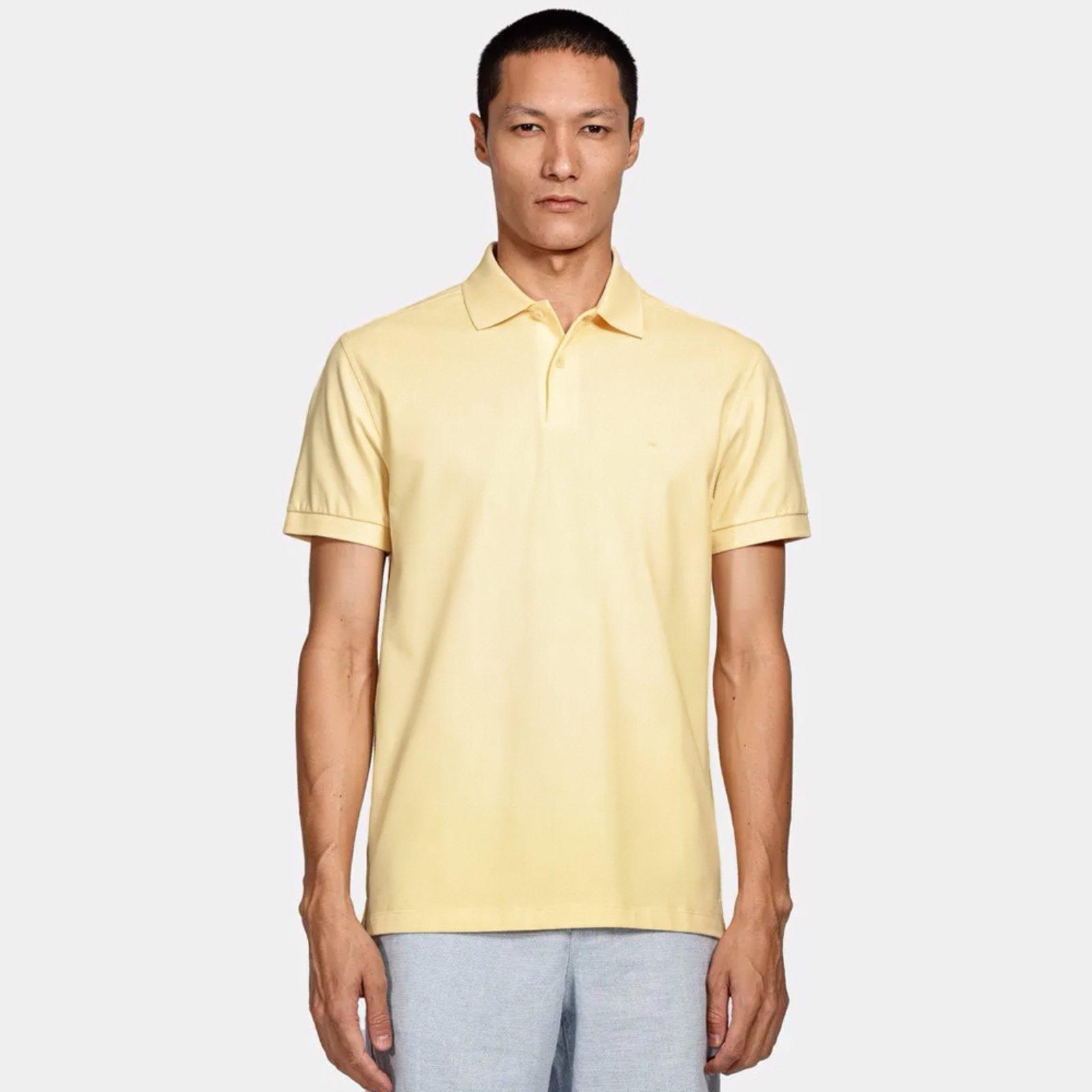 Camisa Polo Aramis Basic Piquet Pr26 Amarelo Masculino