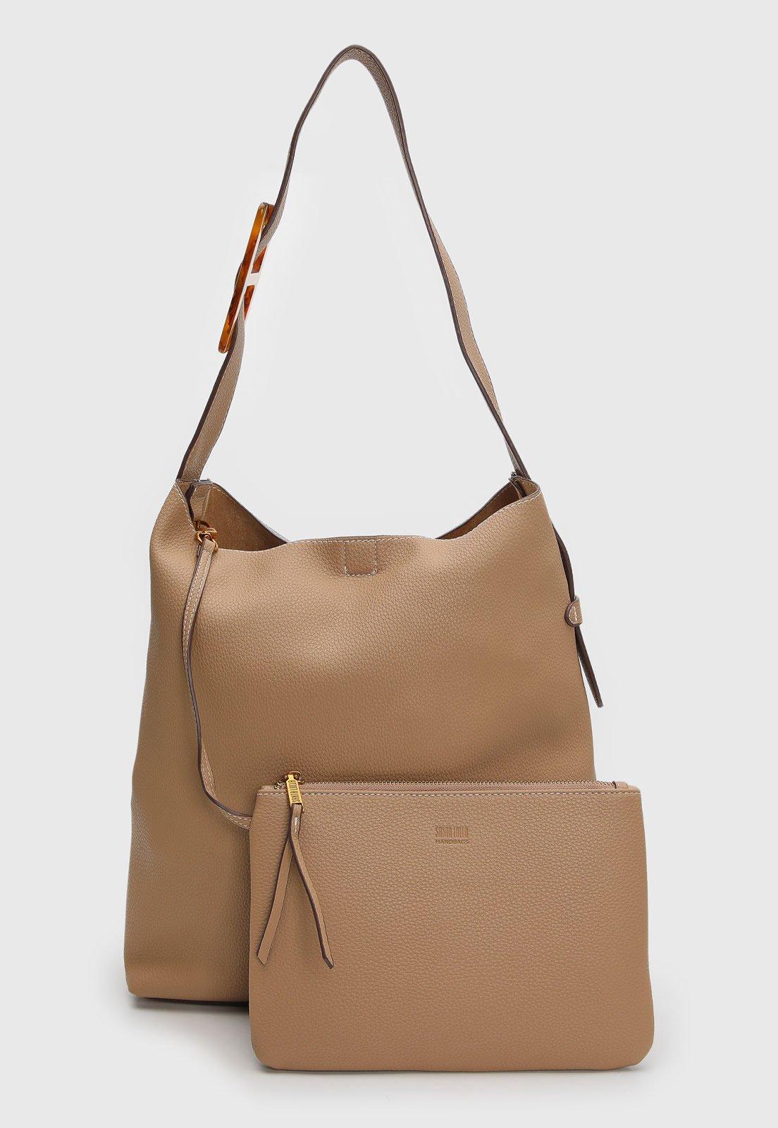 Kit Bolsa e Necessaire Santa Lolla com Alça Resina Nude