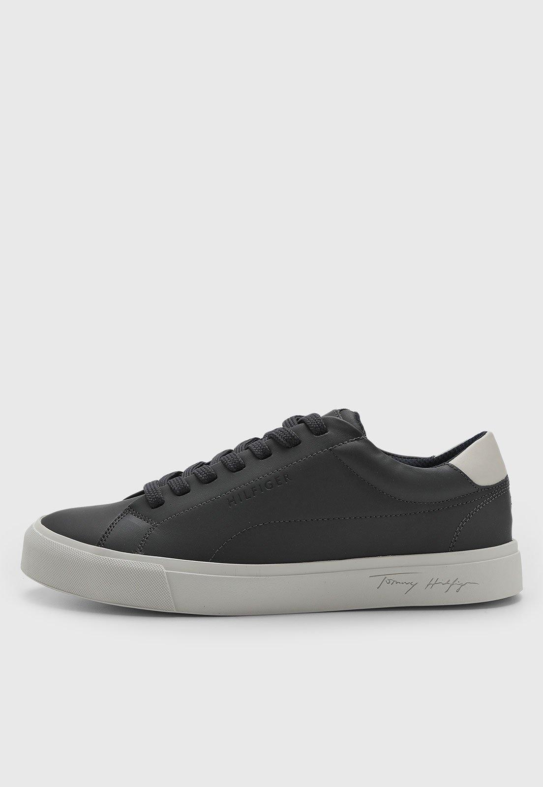 Tênis Masculino Tommy Hilfiger Cano Baixo Preto